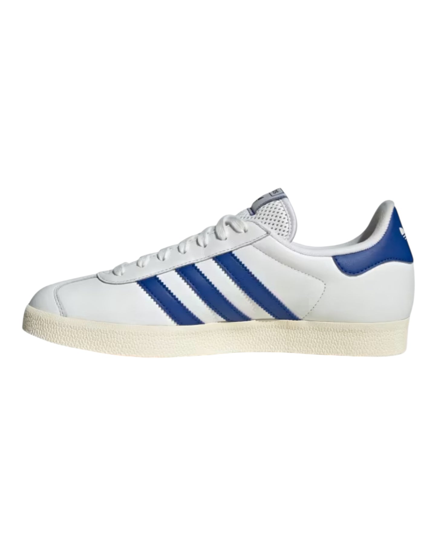 ADIDAS GAZELLE LEATHER BIANCA/BLU ROYAL