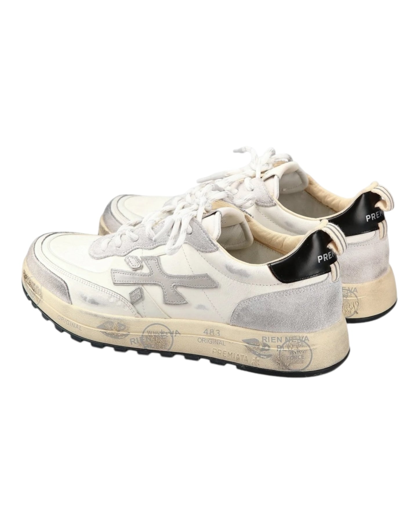 PREMIATA NOUS 6765 IN PELLE BIANCA