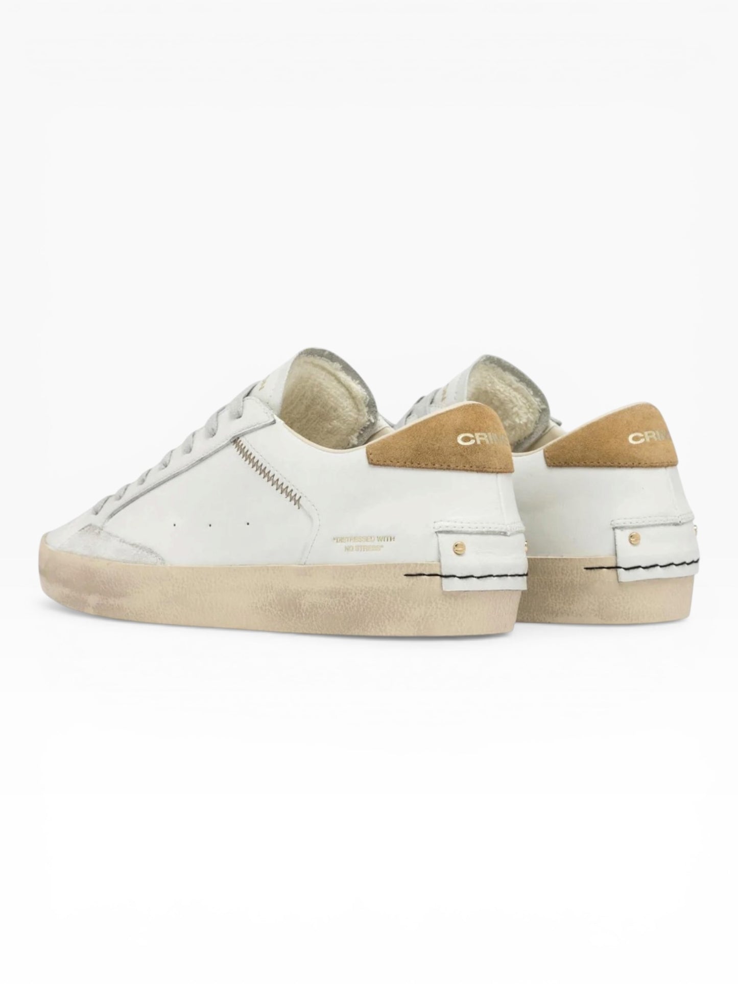 CRIME LONDON DISTRESSED 14006 BIANCO/BEIGE