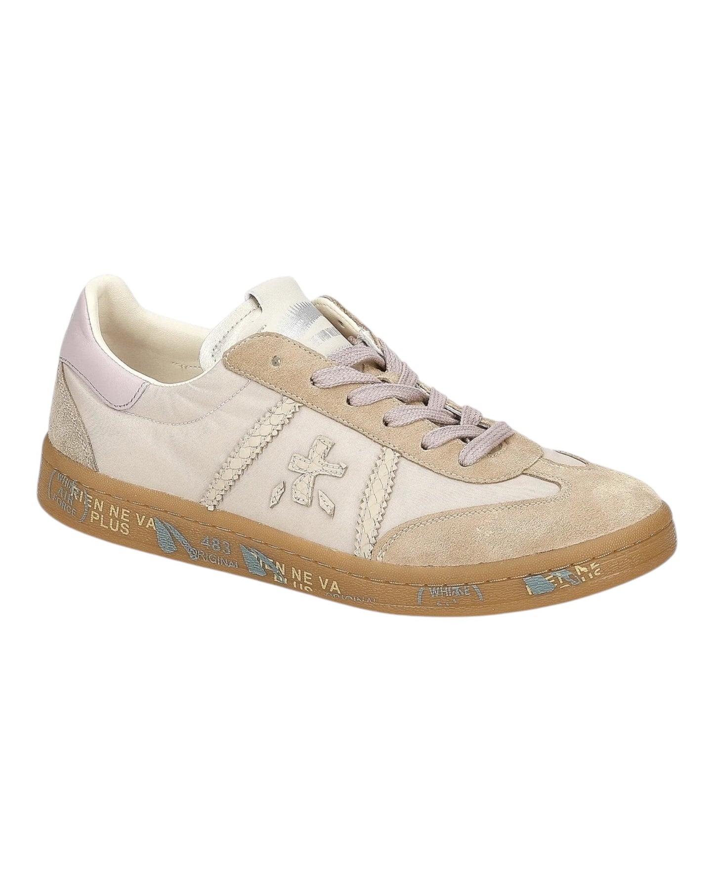 PREMIATA 6961 BONNIE-D IN CAMOSCIO BEIGE CON FONDO MIELE