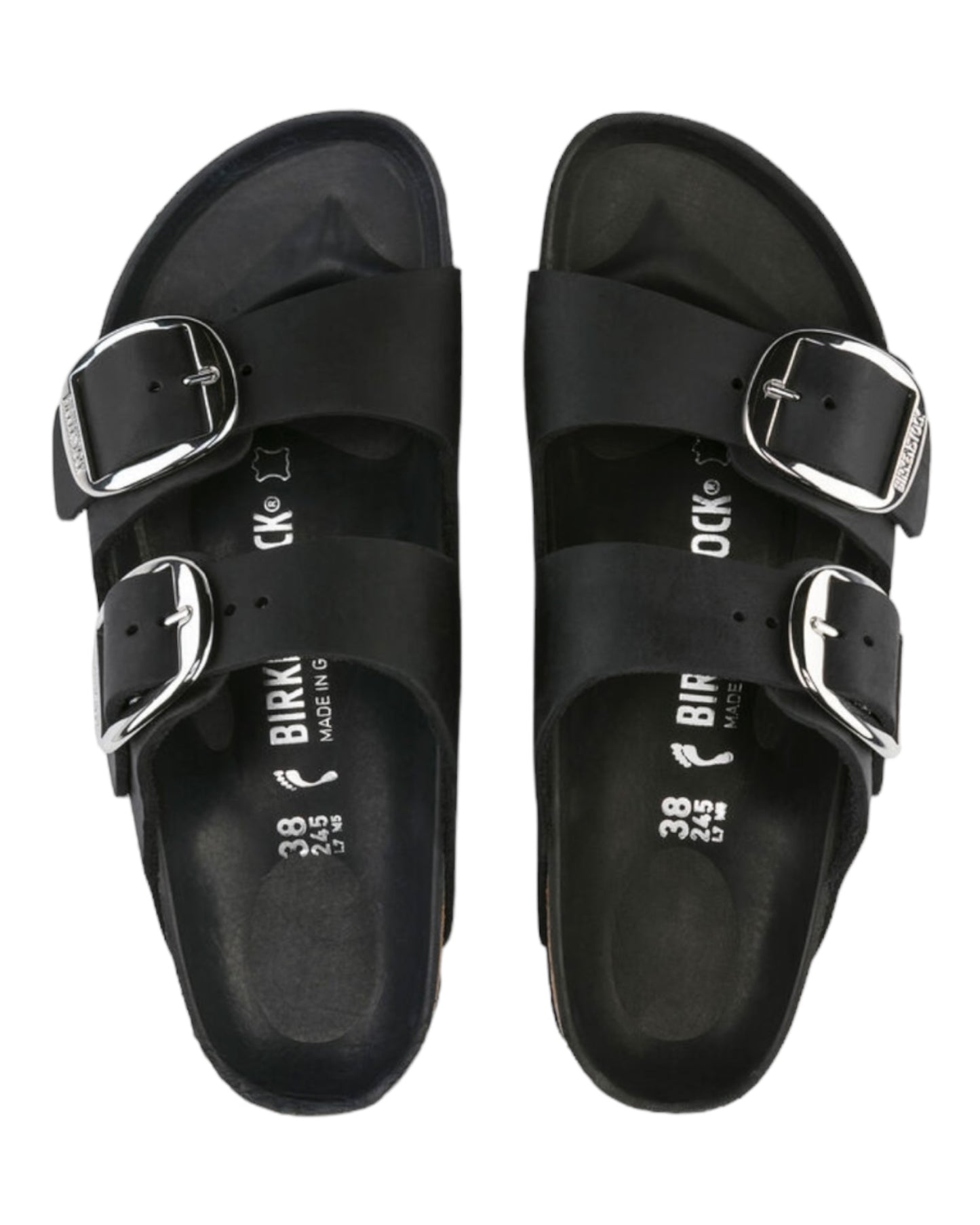 BIRKENSTOCK 1011075 ARIZONA BIG BUCKLE NERA PELLE