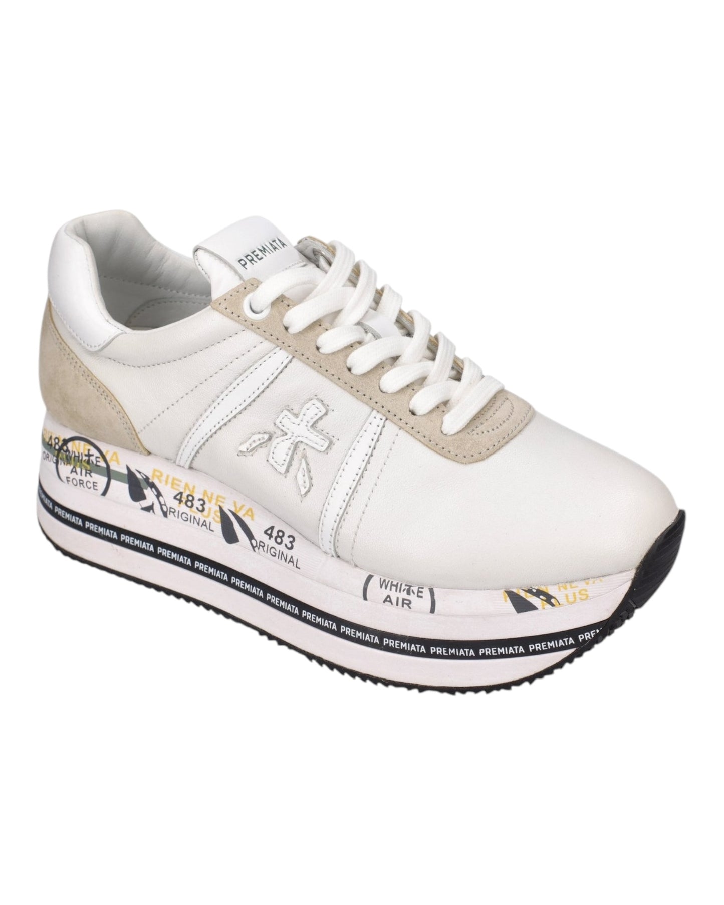PREMIATA BETH 5603 IN PELLE BIANCA