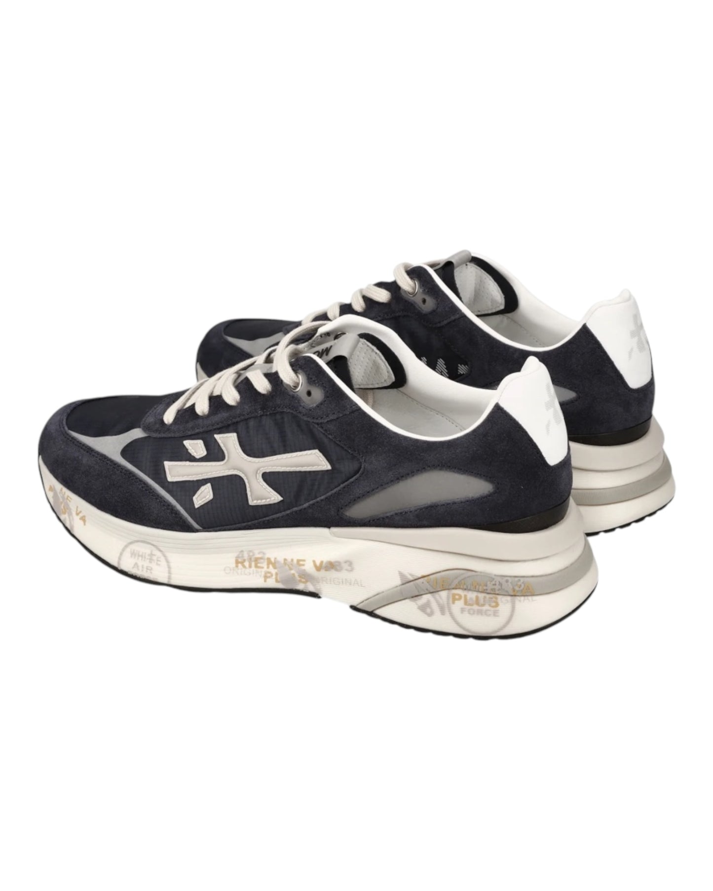 PREMIATA MOERUN 7306 IN CAMOSCIO E TESSUTO BLU