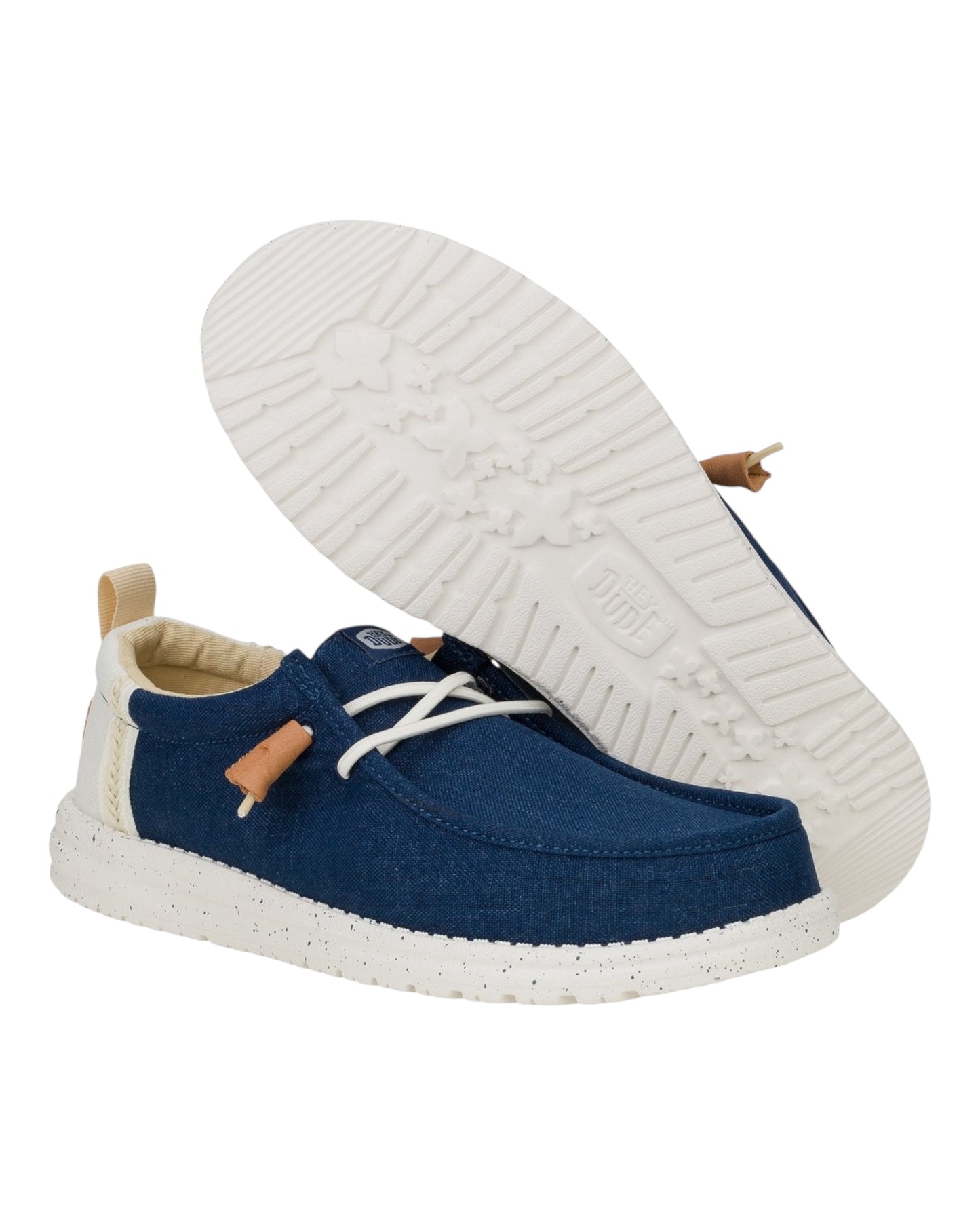 HEY DUDE WALLY LINEN BLU