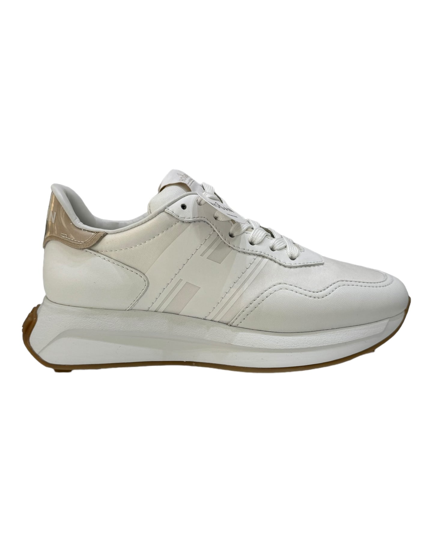 HOGAN 641 HXW TESSUTO ePELLE BIANCA/BEIGE