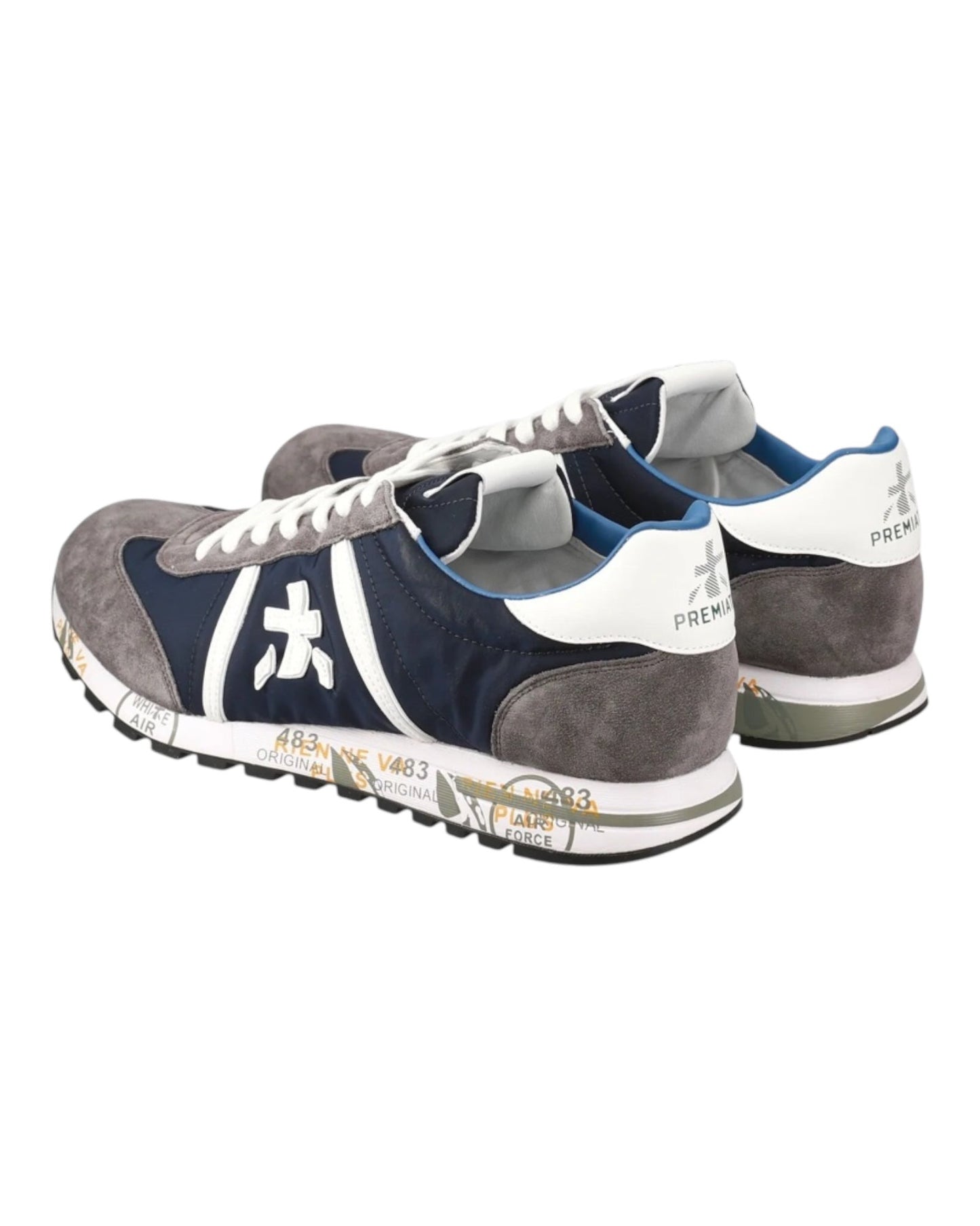 PREMIATA LUCY 7089 IN CAMOSCIO GRIGIO/BLU