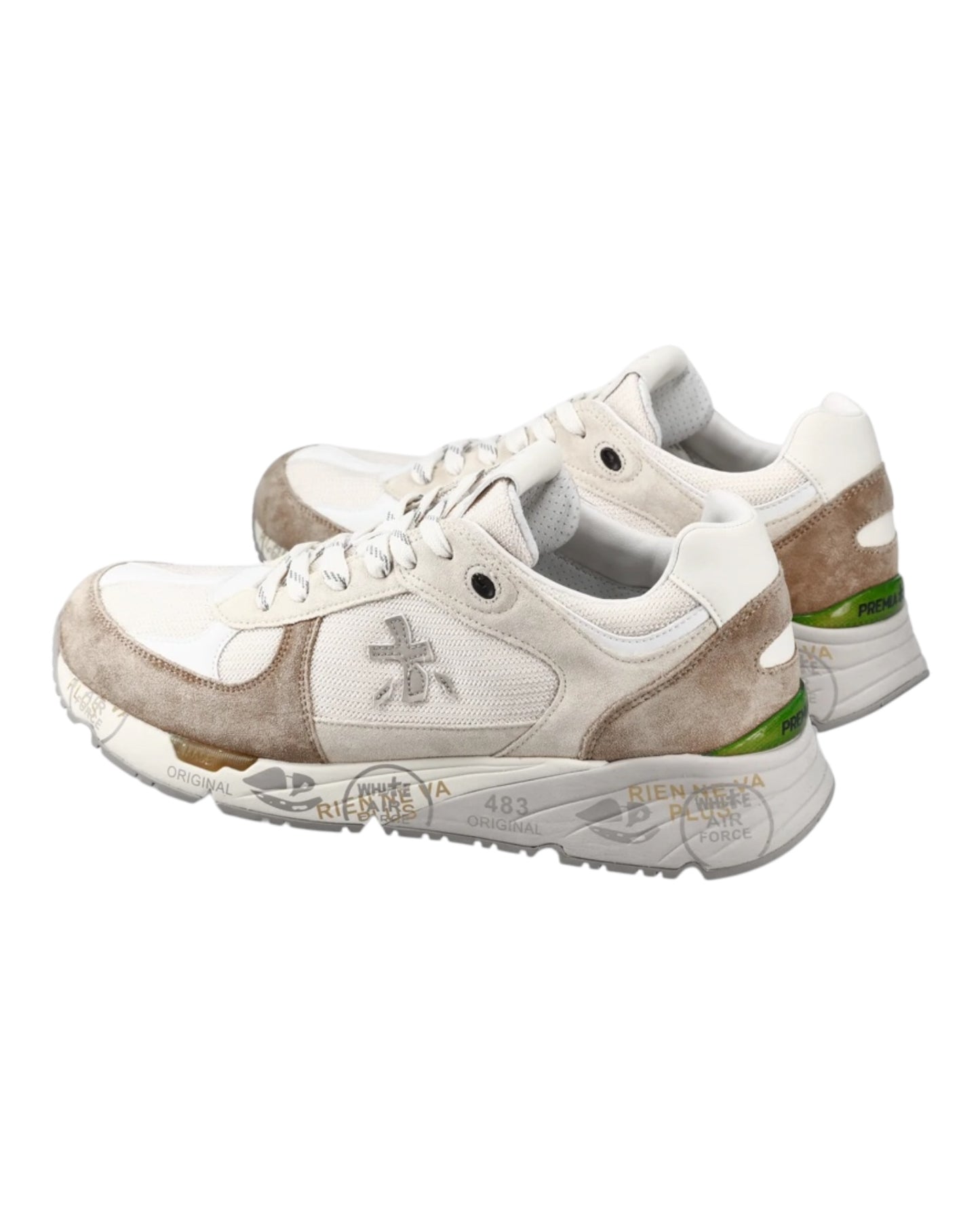 PREMIATA MASE 7241 IN CAMOSCIO BEIGE/BIANCA