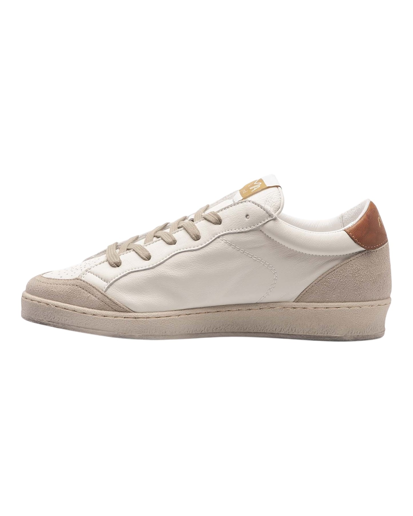 AMA BRAND 4133 SUN IN PELLE BIANCA TALLONCINO CUOIO