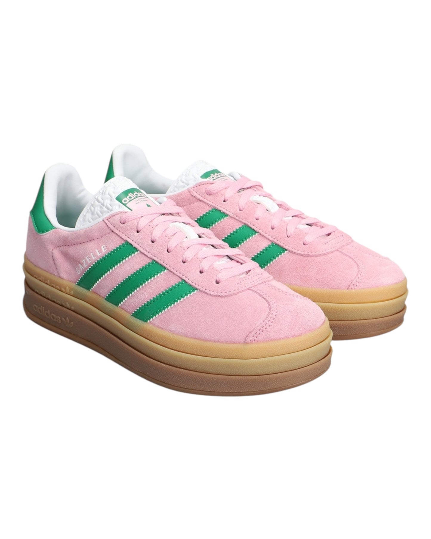 ADIDAS GAZELLE BOLD IN CAMOSCIO FUXIA BANDE VERDI