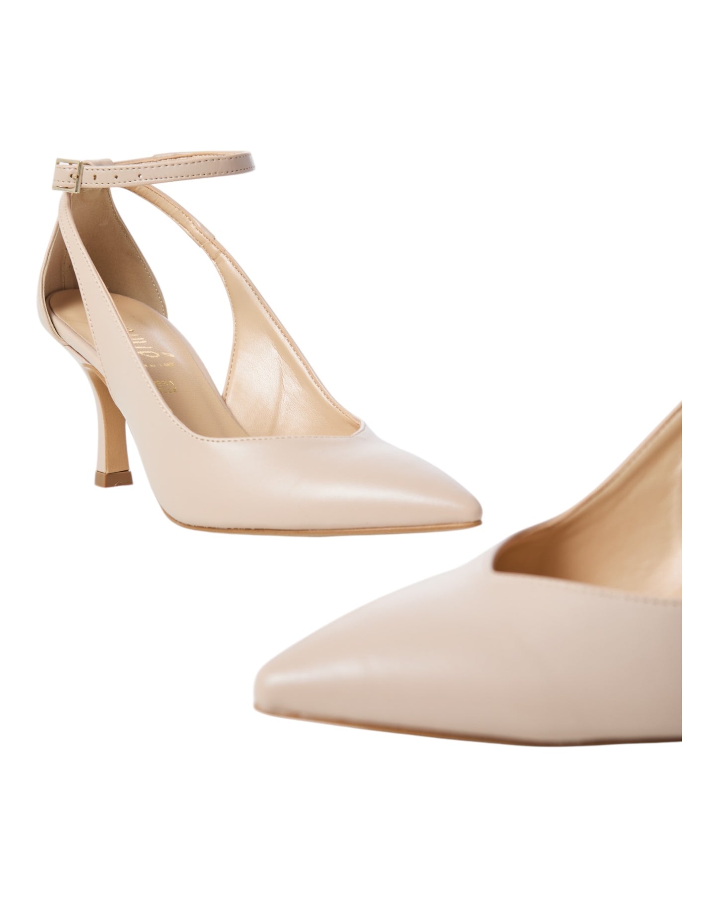 OVYE' M0462164 DECOLLETE' IN PELLE BEIGE