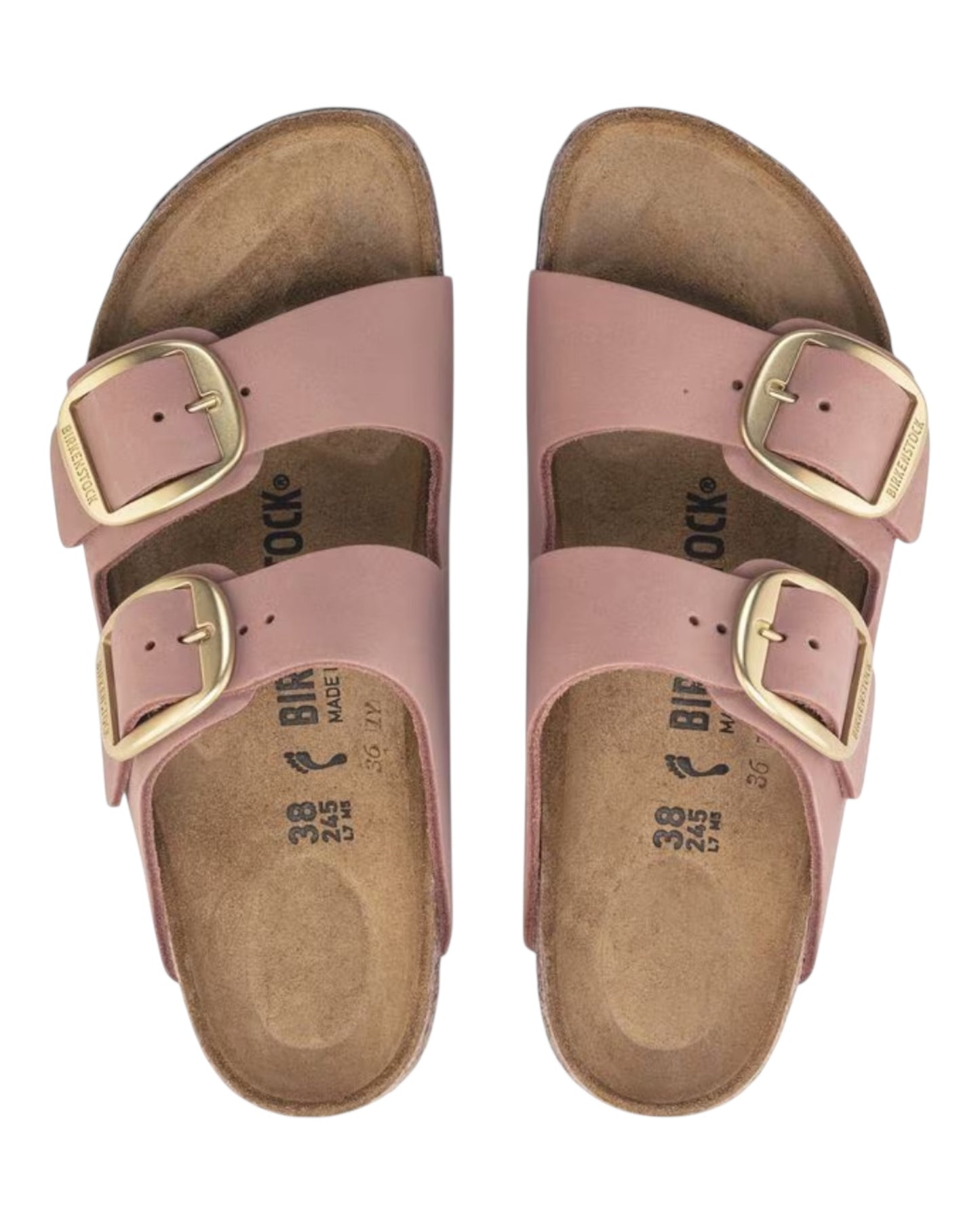 BIRKENSTOCK BIG BUCKLE IN NABUK ROSA