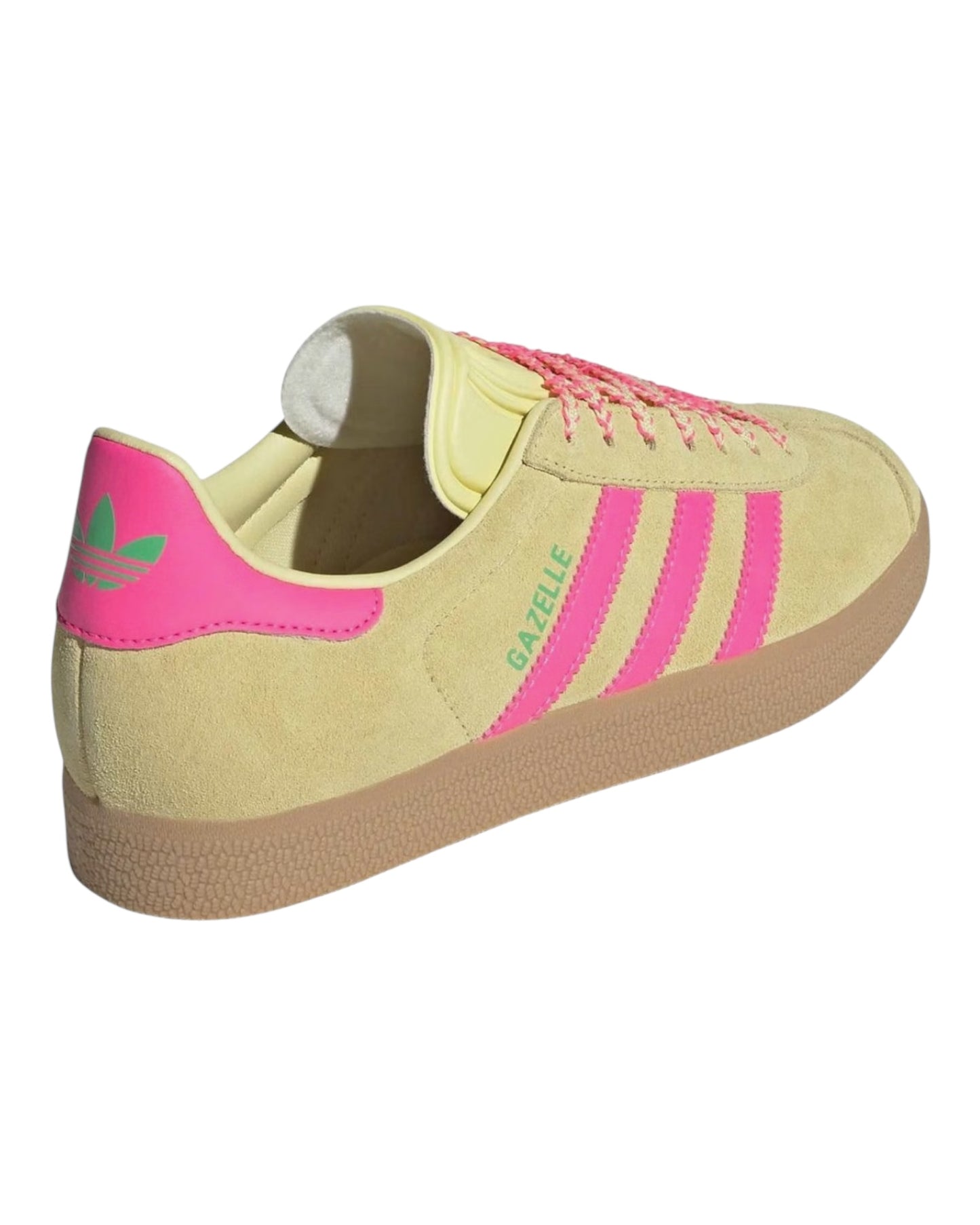ADIDAS GAZELLE IN CAMOSCIO GIALLO BANDE FUXIA