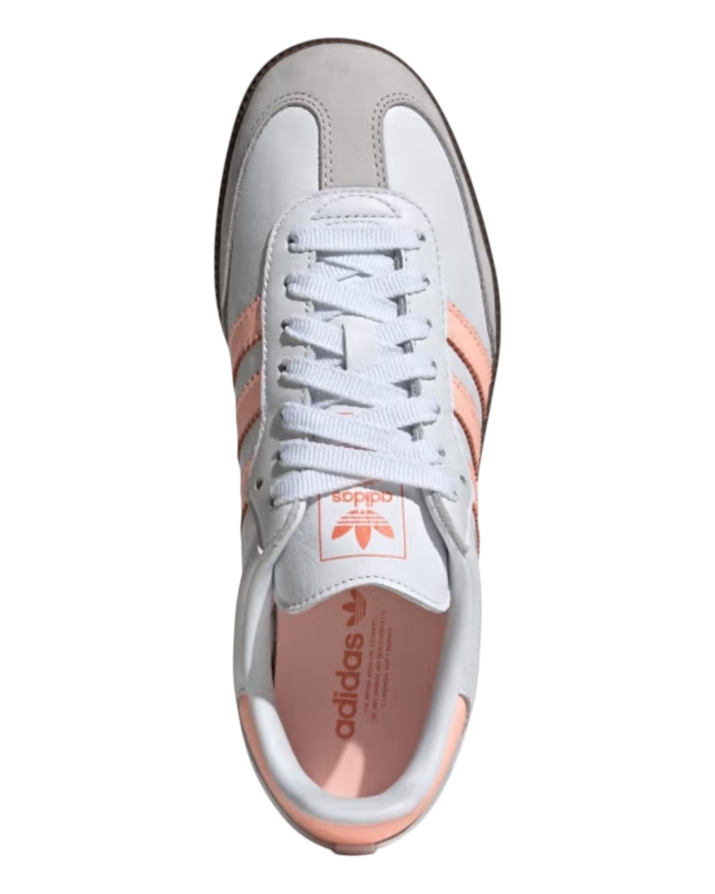 ADIDAS SAMBA OG IN PELLE BIANCA BANDE ROSA