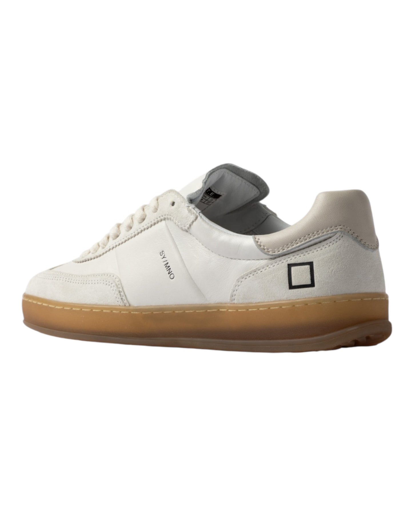 DATE SPORTY MONO IN PELLE E CAMOSCIO BEIGE FONDO MIELE
