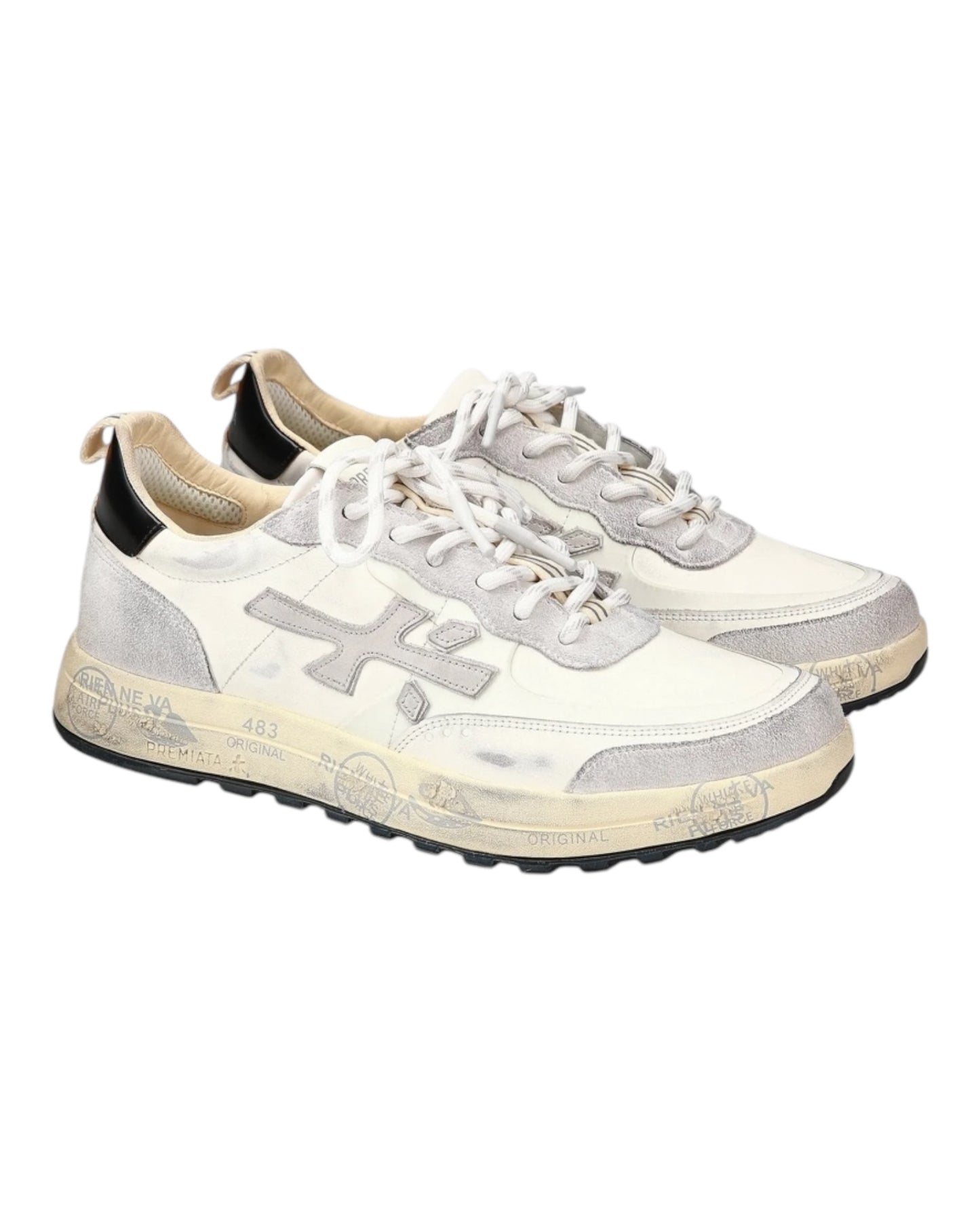 PREMIATA NOUS 6765 IN PELLE BIANCA