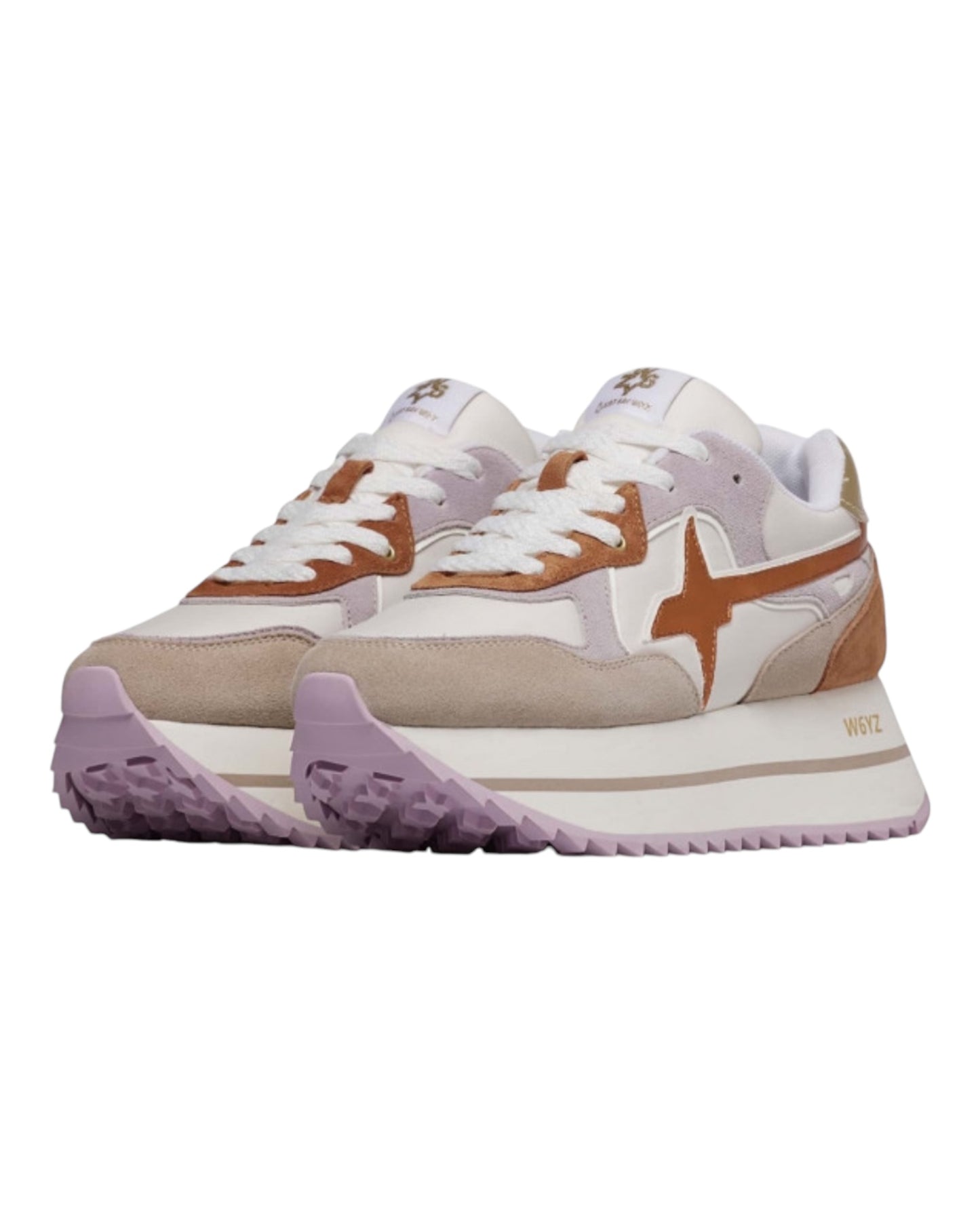 W6YZ DEVA TESSUTO BIANCA/BEIGE/VIOLA