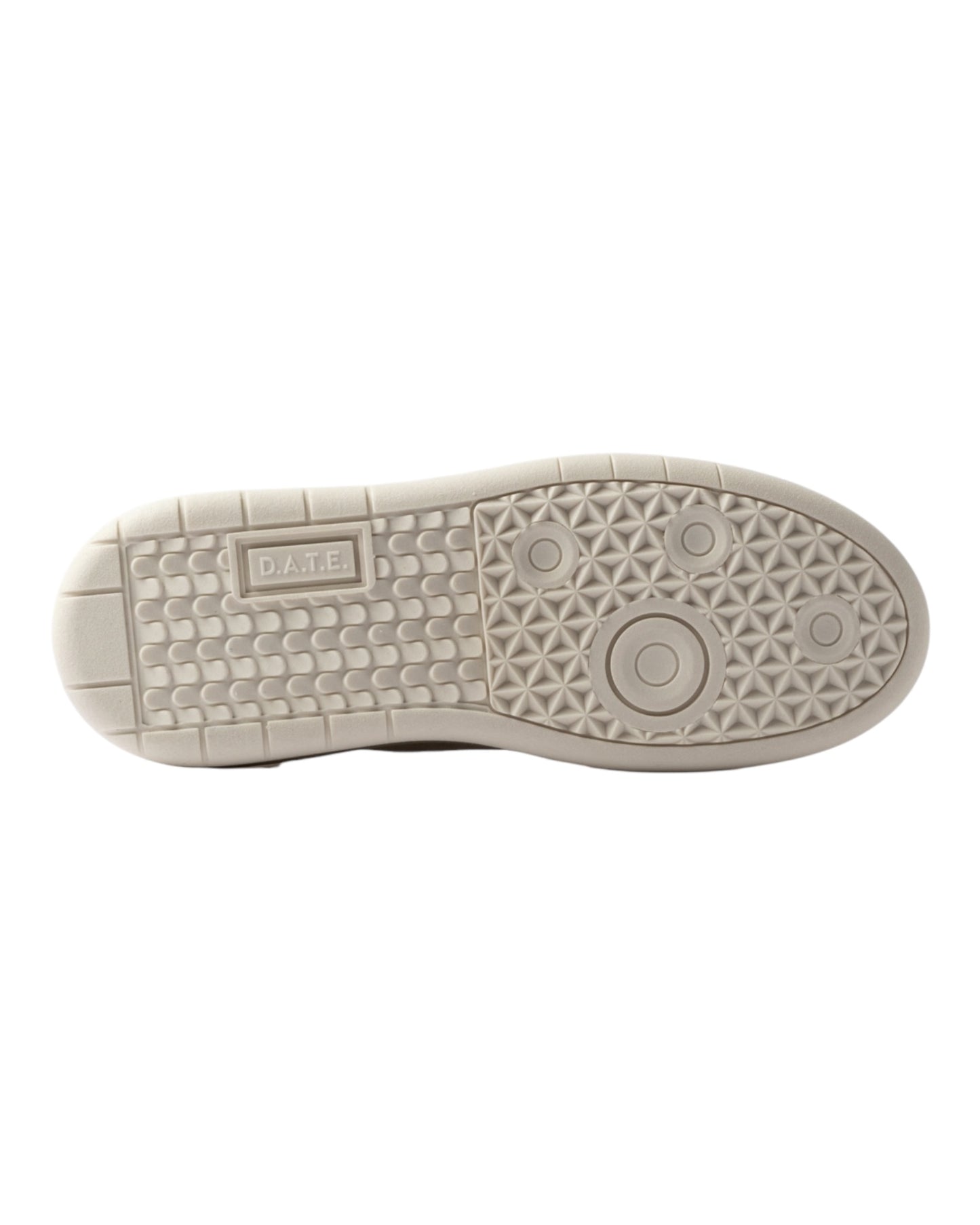 DATE HILL LOW PLATFORM IN PELLE BIANCA/ARGENTO