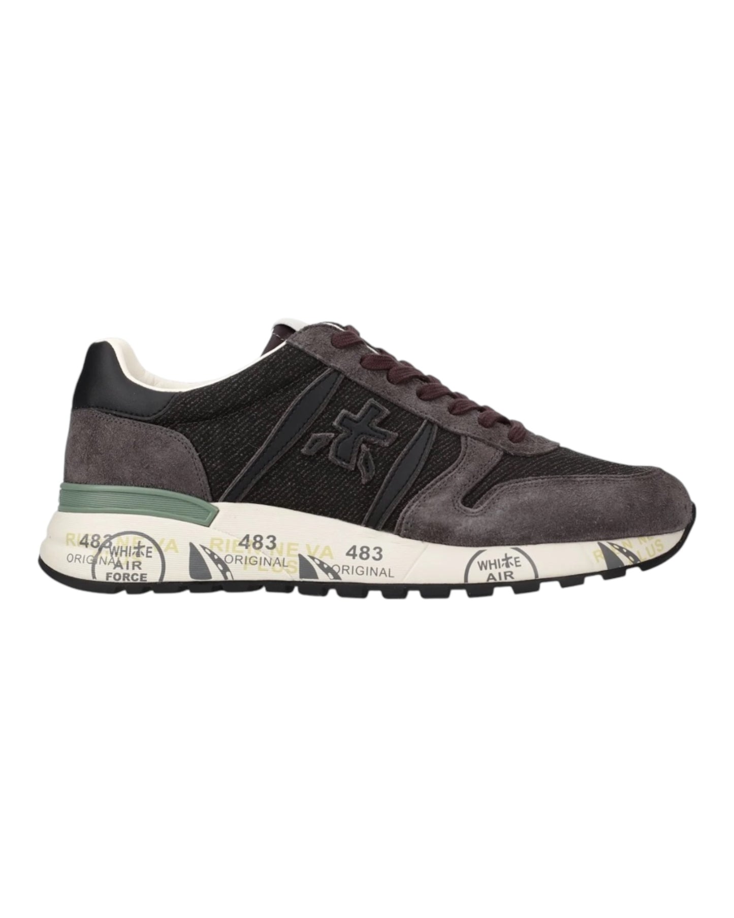PREMIATA LANDER 6984 GRIGIA LACCI BORDEAUX