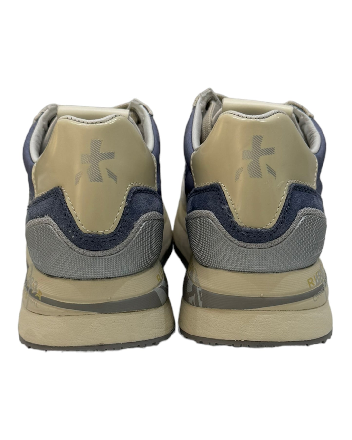 PREMIATA CONNY 6672 IN CAMOSCIO BEIGE/AZZURRO