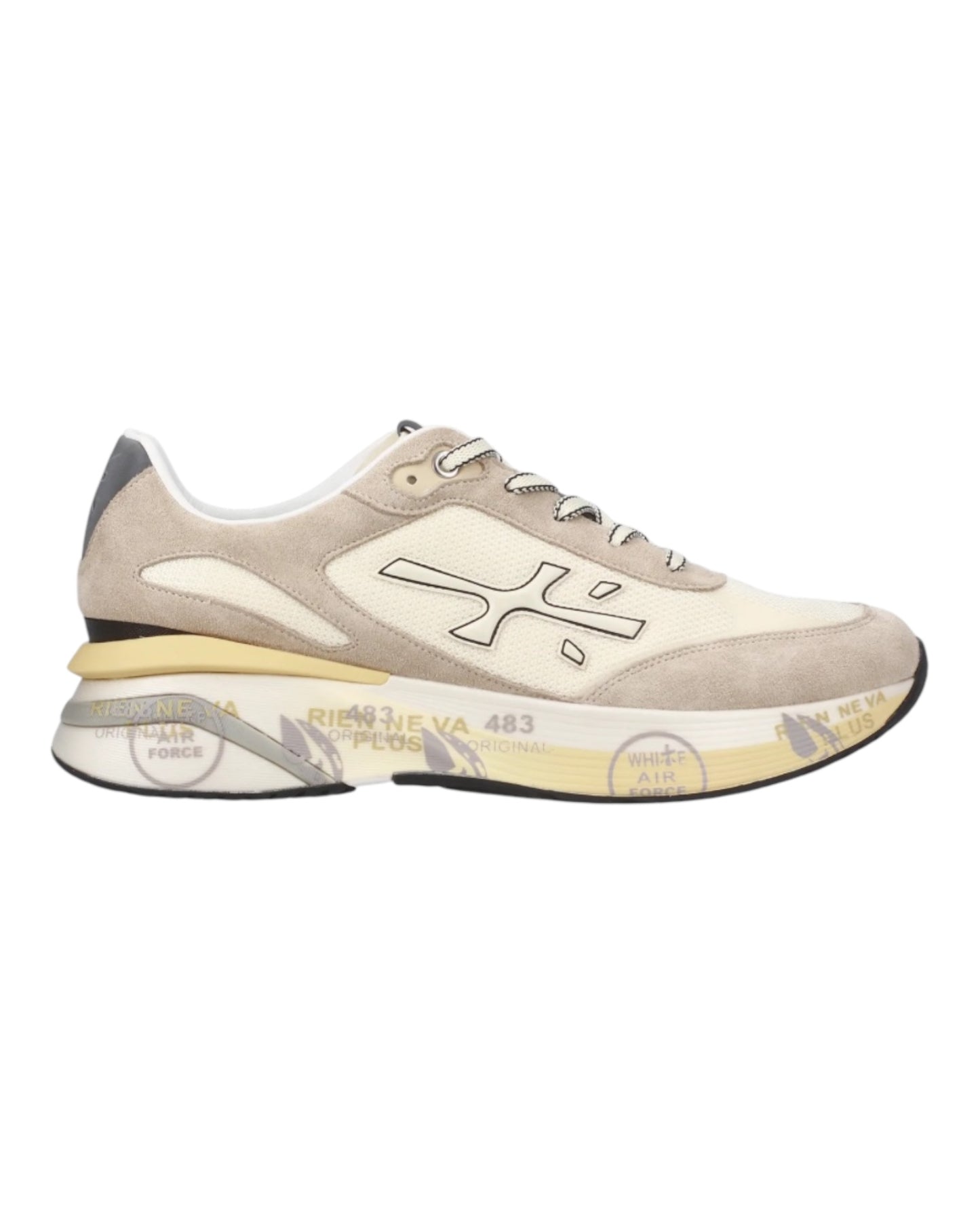 PREMIATA MOERUN 7298 IN CAMOSCIO E TESSUTO BEIGE