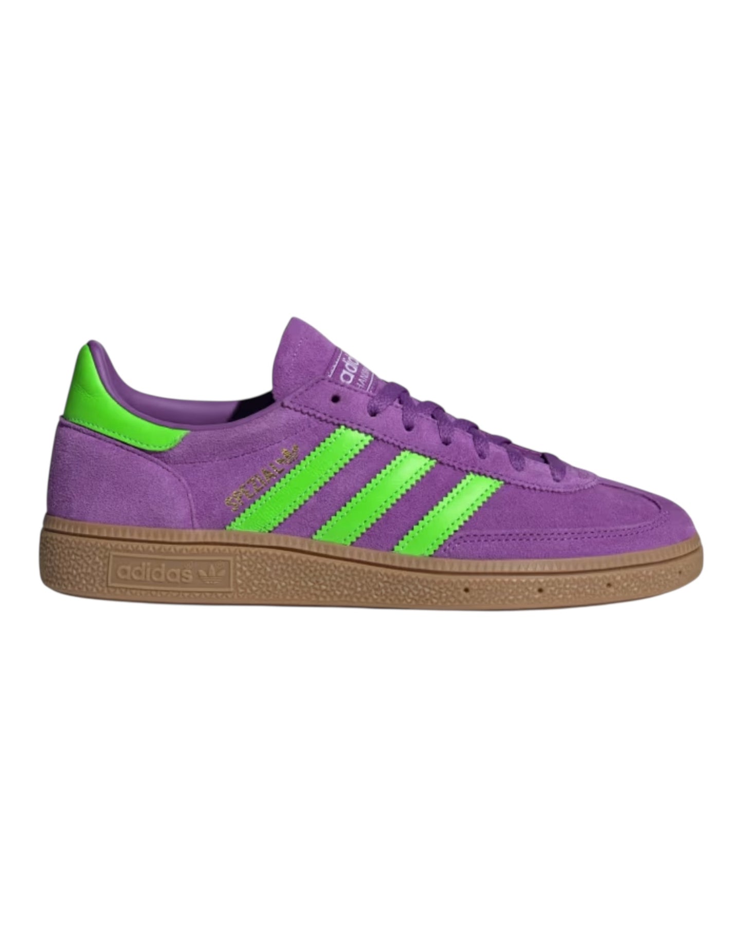 ADIDAS SPEZIAL IN CAMOSCIO VIOLA BANDE GIALLO FLUO