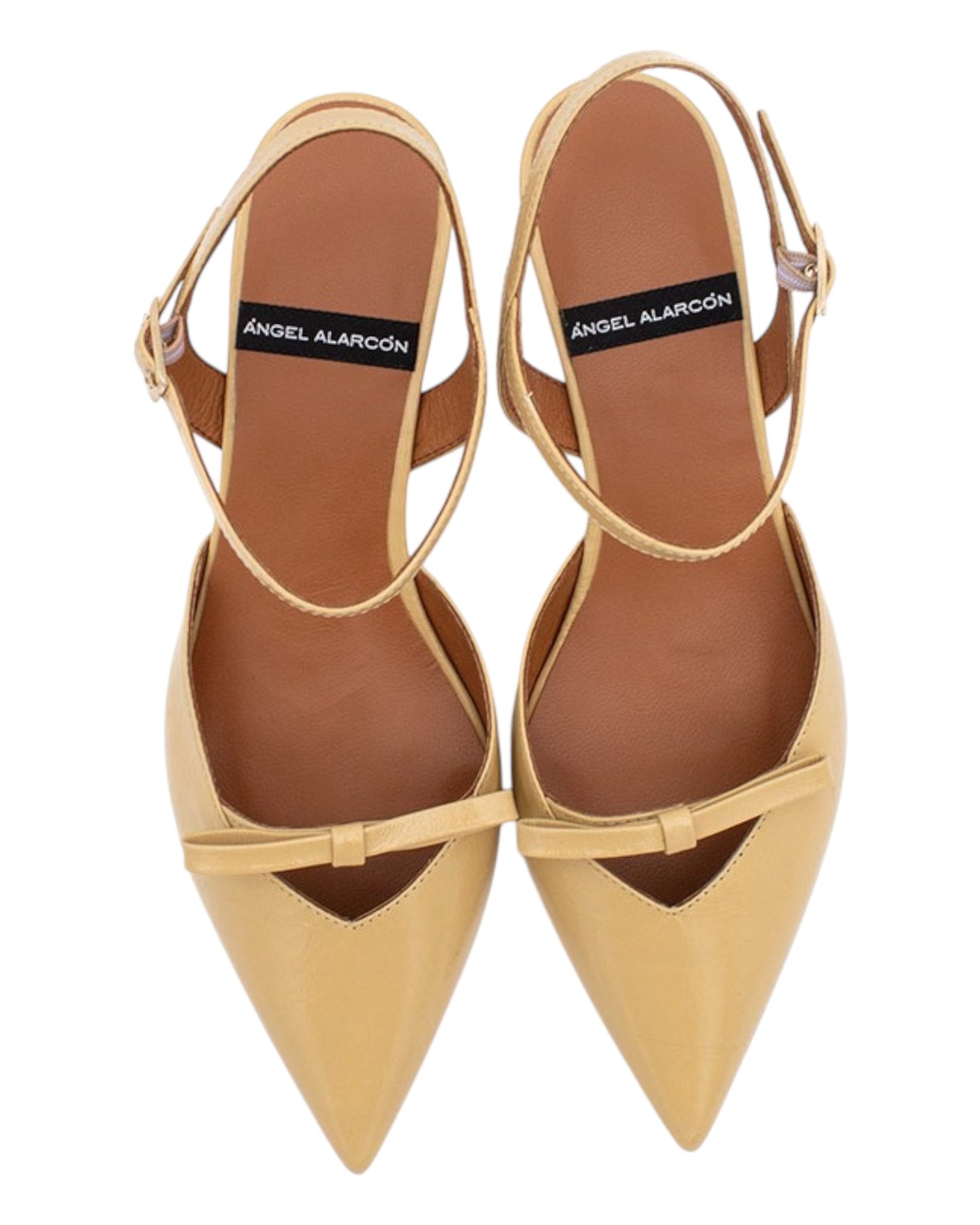 ANGEL ALARCON 050480A CHANEL CON FIOCCHETTO IN PELLE LUCIDA BEIGE