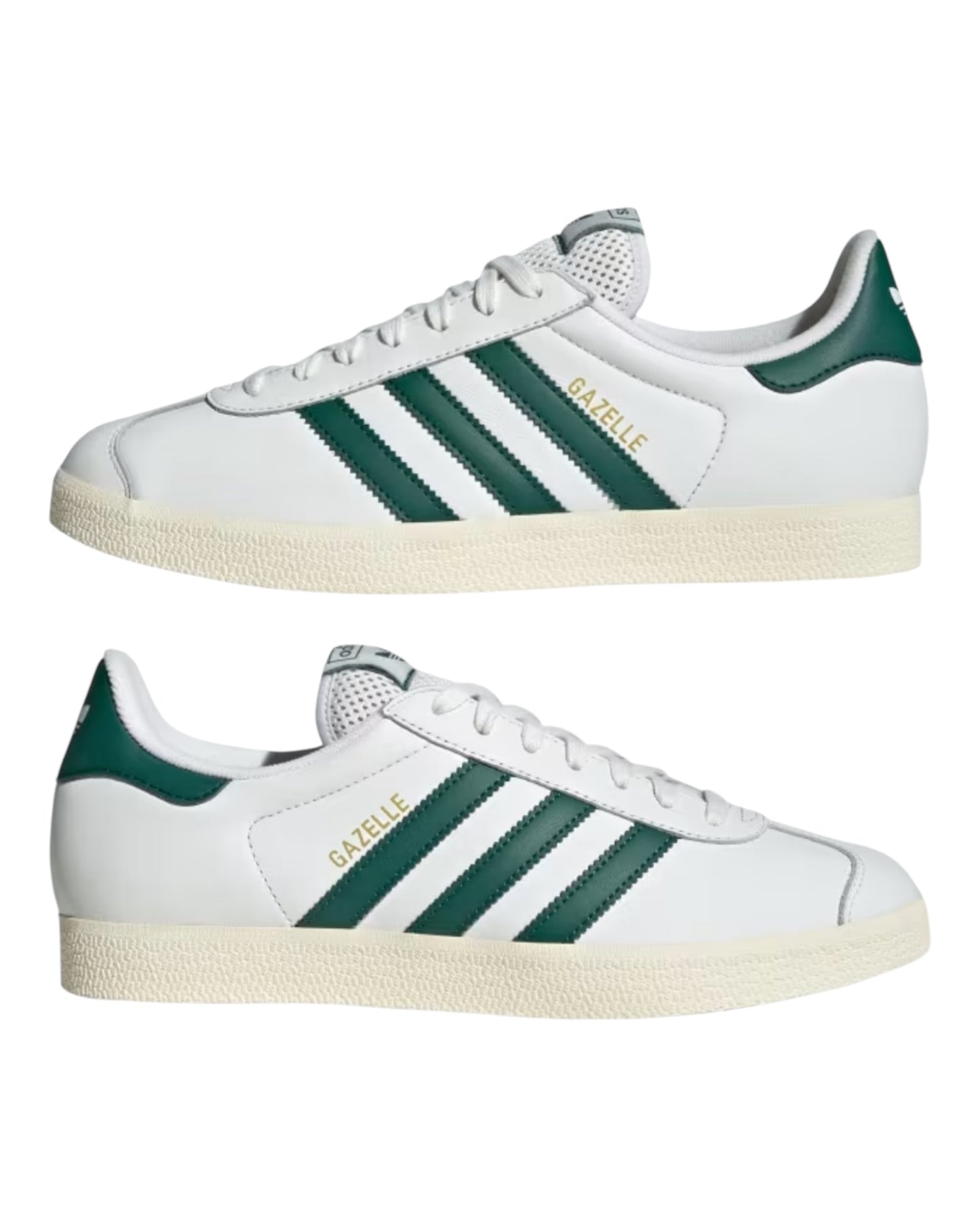 ADIDAS GAZELLE LEATHER BIANCA/VERDE