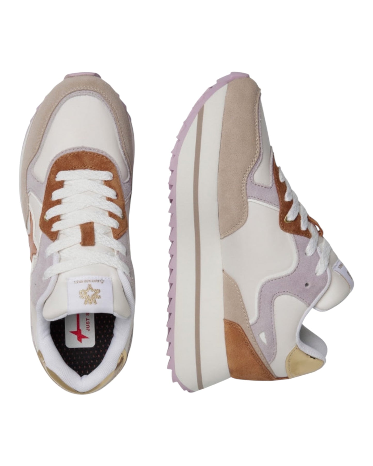 W6YZ DEVA TESSUTO BIANCA/BEIGE/VIOLA