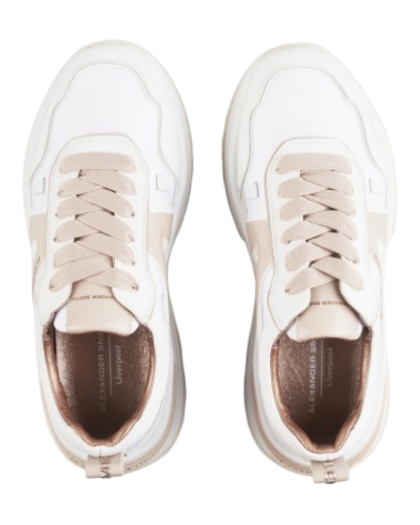 ALEXANDER SMITH LIVERPOOL IN PELLE BIANCA/NUDE