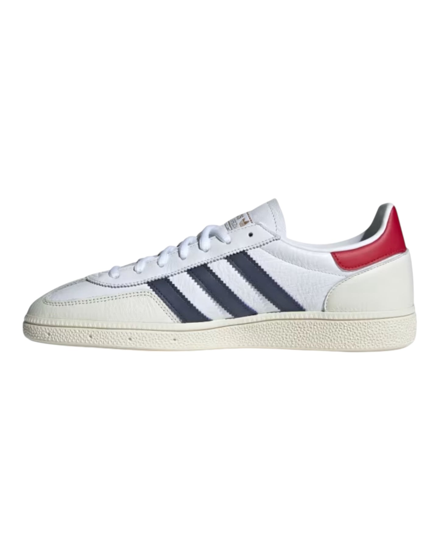 ADIDAS SPEZIAL IN PELLE BIANCA CON BANDE E TALLONE BLU/ROSSO