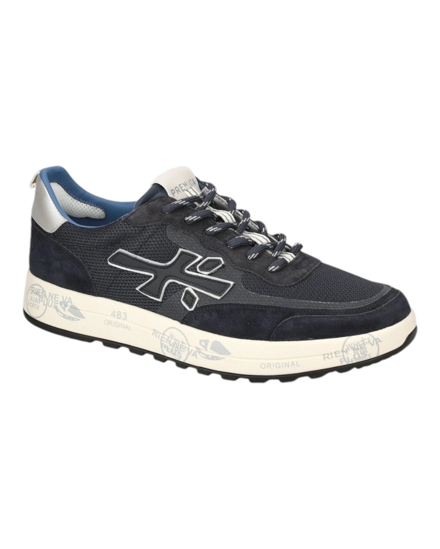 PREMIATA NOUS 6857 IN CAMOSCIO/TESSUTO BLU