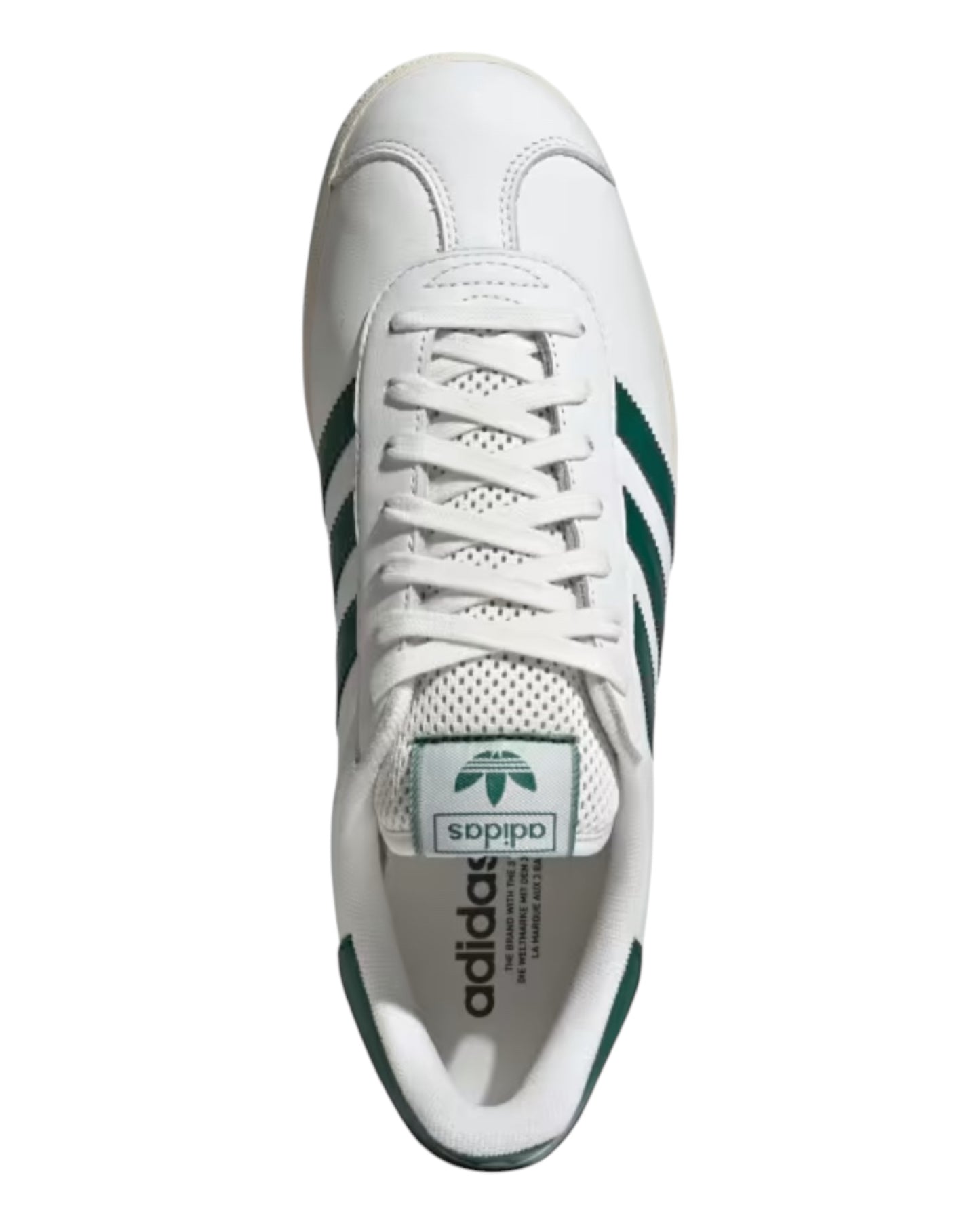 ADIDAS GAZELLE LEATHER BIANCA/VERDE