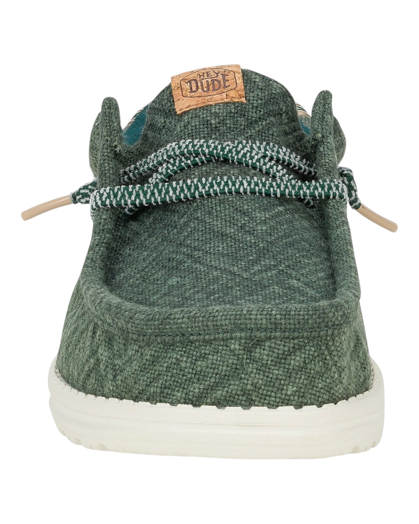 HEY DUDE WALLY JUTE IN TESSUTO VERDE