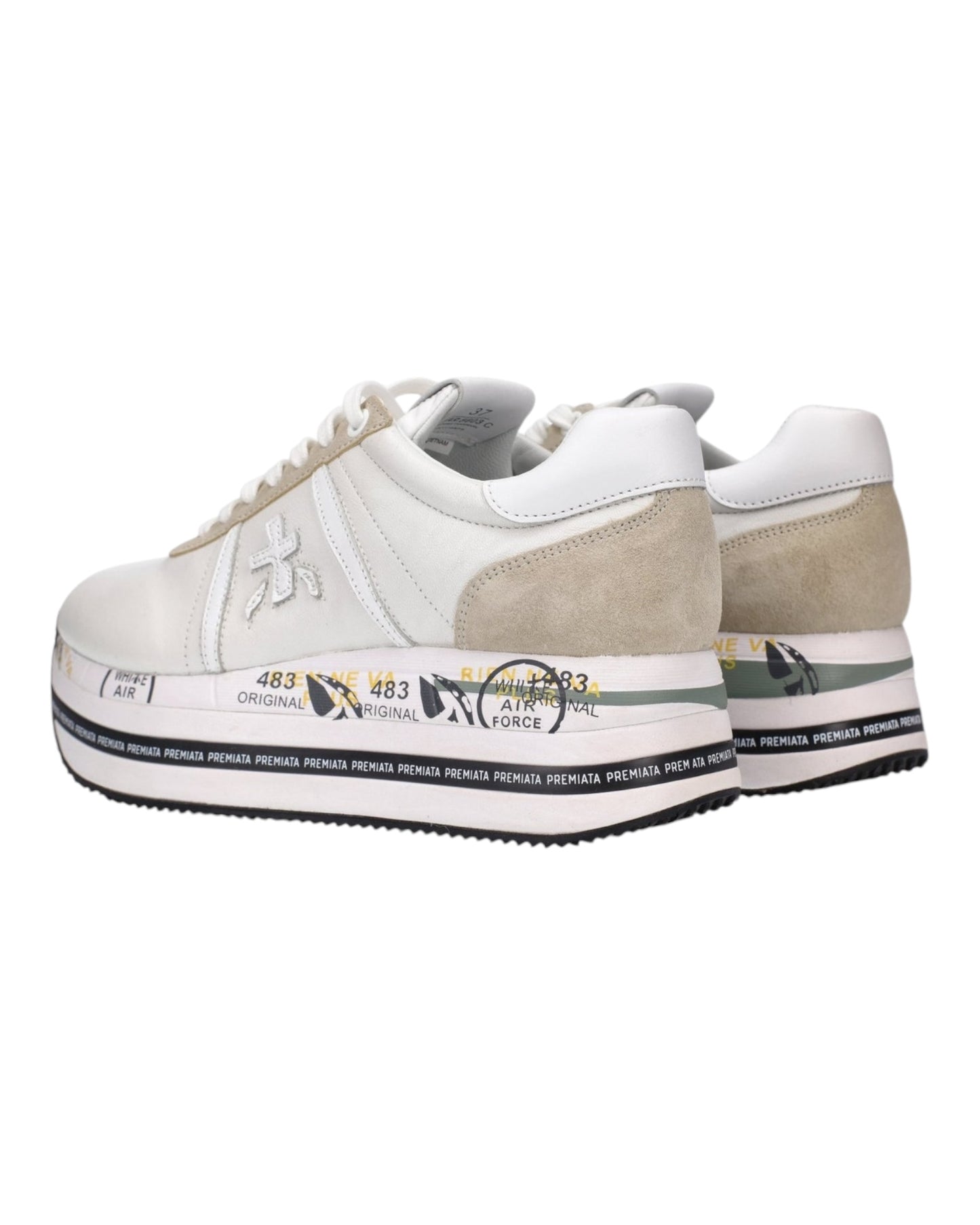 PREMIATA BETH 5603 IN PELLE BIANCA