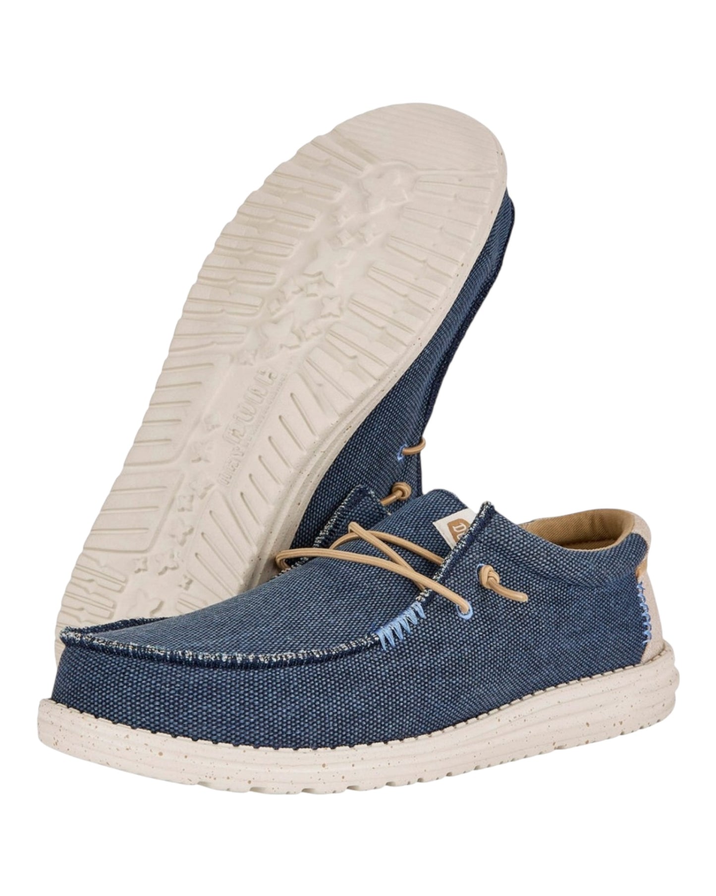 HEY DUDE WALLY JUTE IN TESSUTO AZZURRO