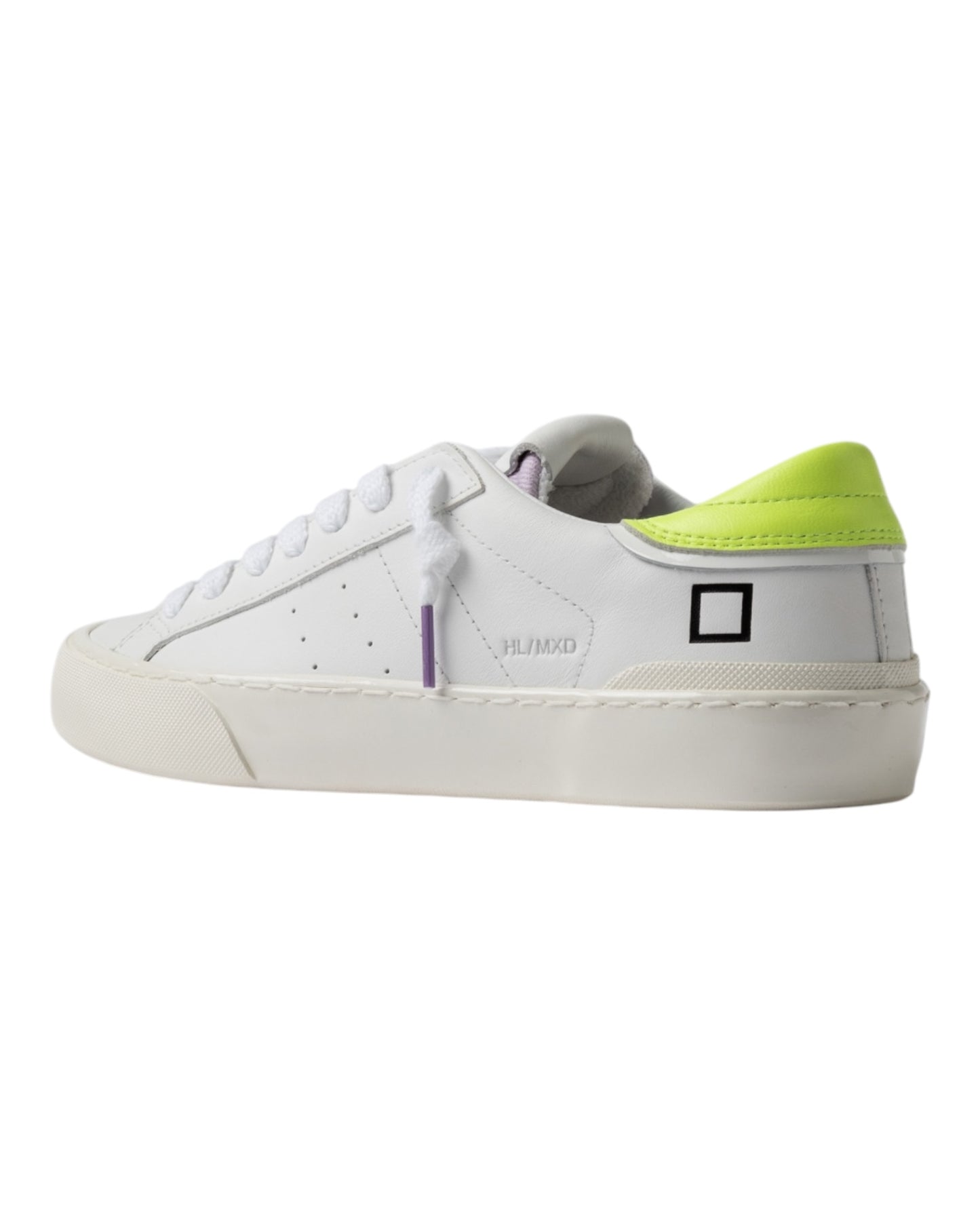 DATE HILL LOW MIX PELLE BIANCA/GIALLA