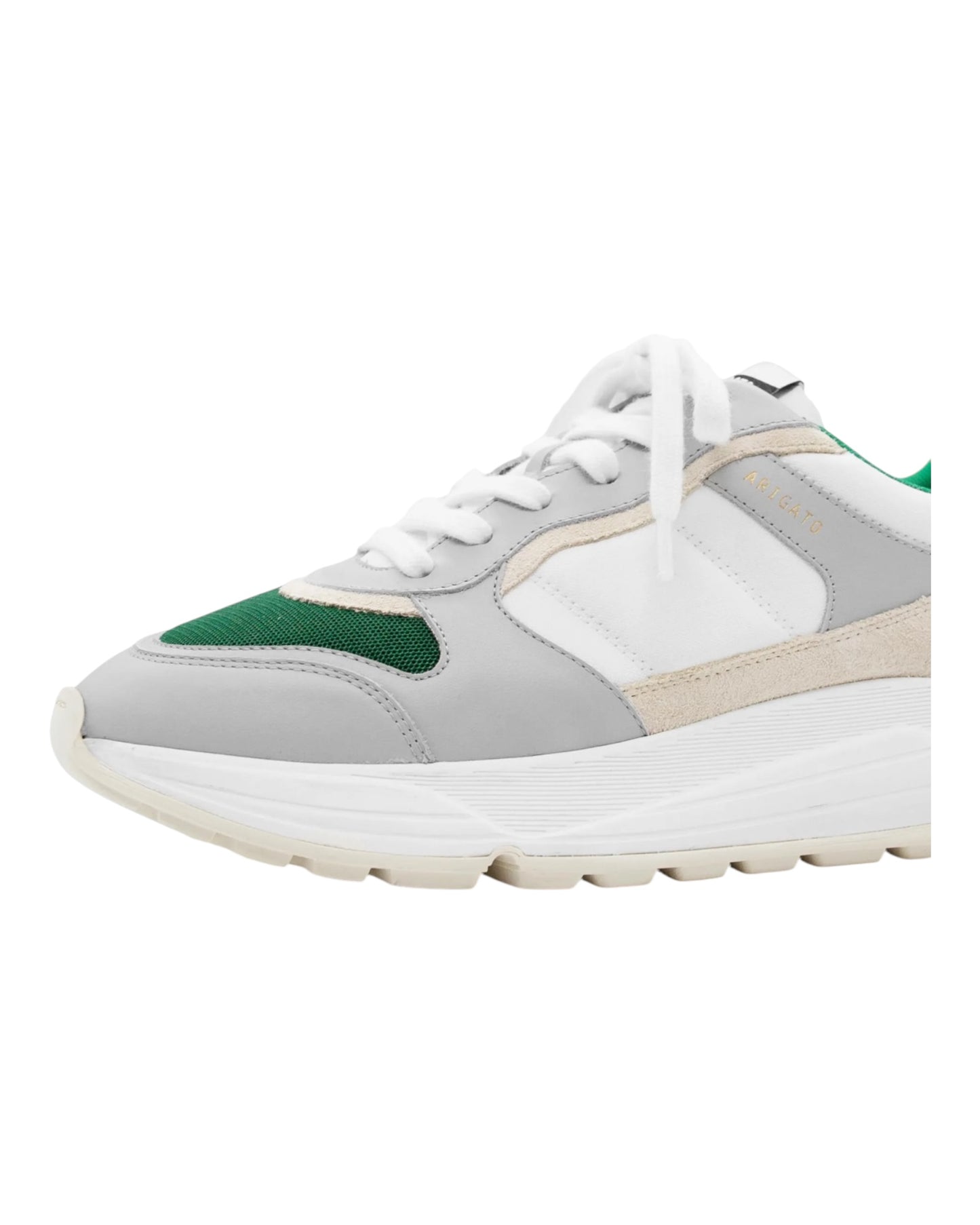 AXEL ARIGATO RUSH TESSUTO E PELLE BIANCO/GRIGIA/VERDE