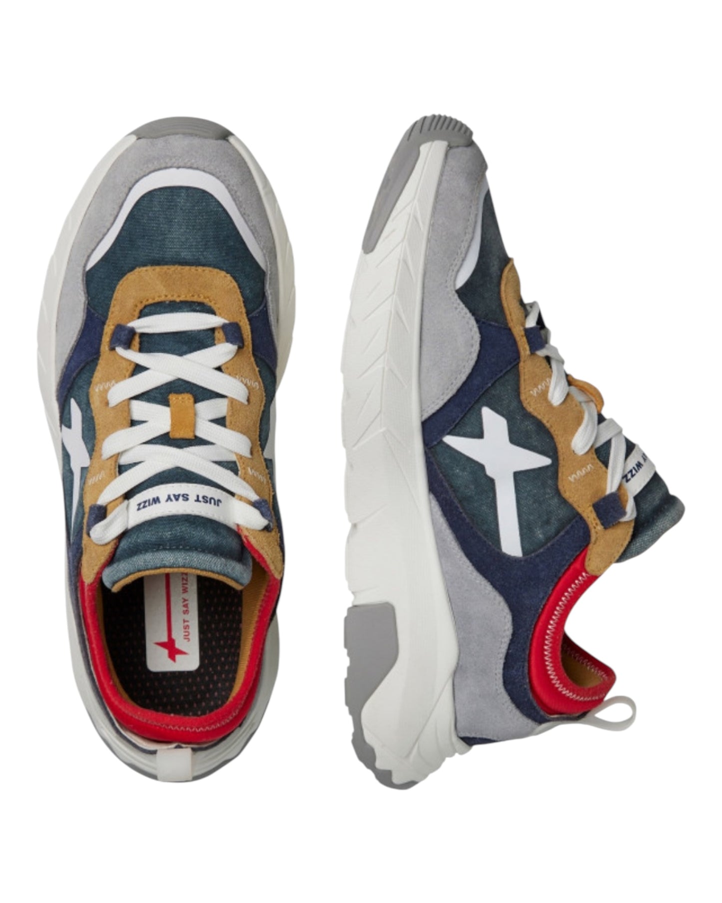 W6YZ NEXT TESSUTO DENIM GRIGIO/BLU