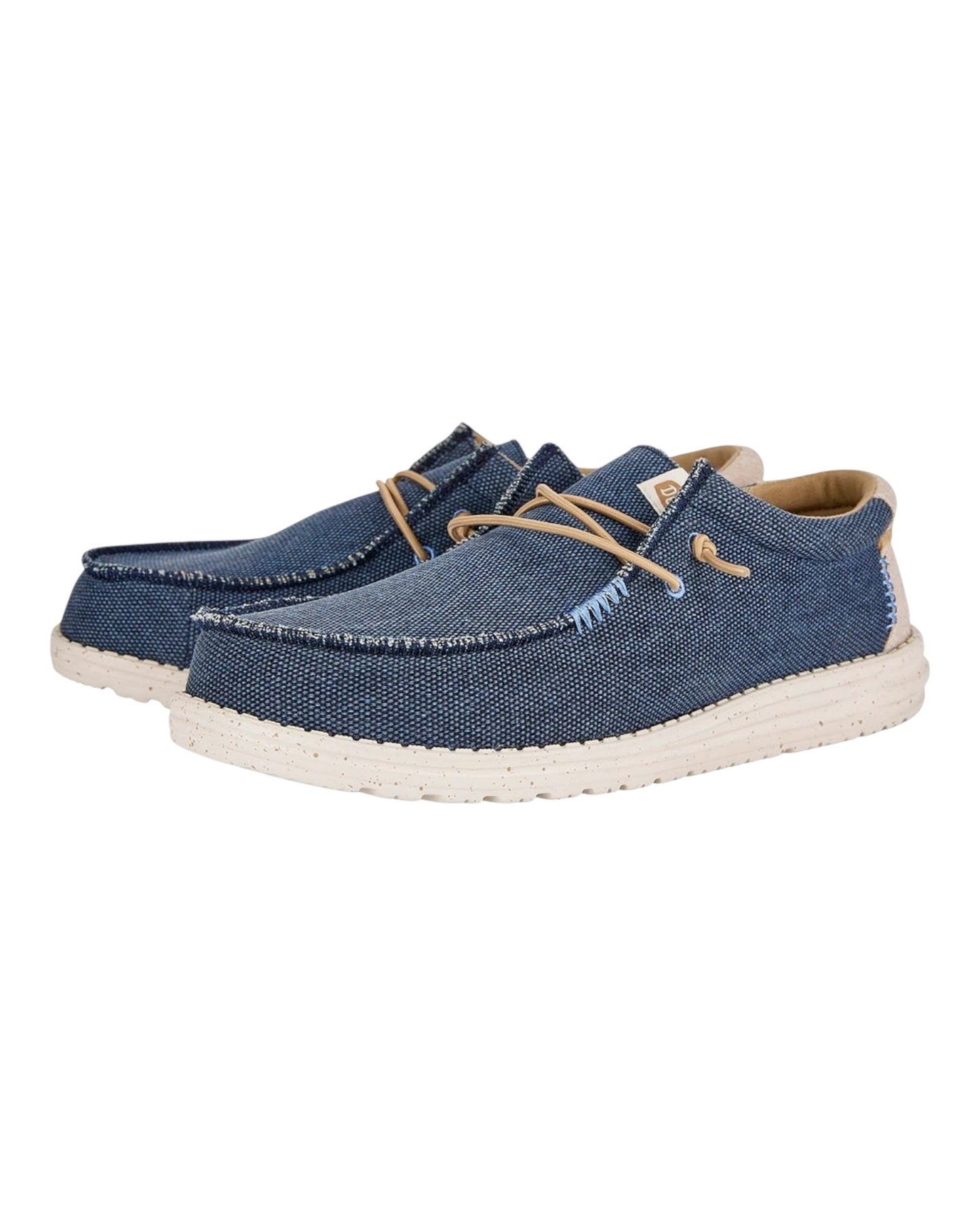 HEY DUDE WALLY JUTE IN TESSUTO AZZURRO
