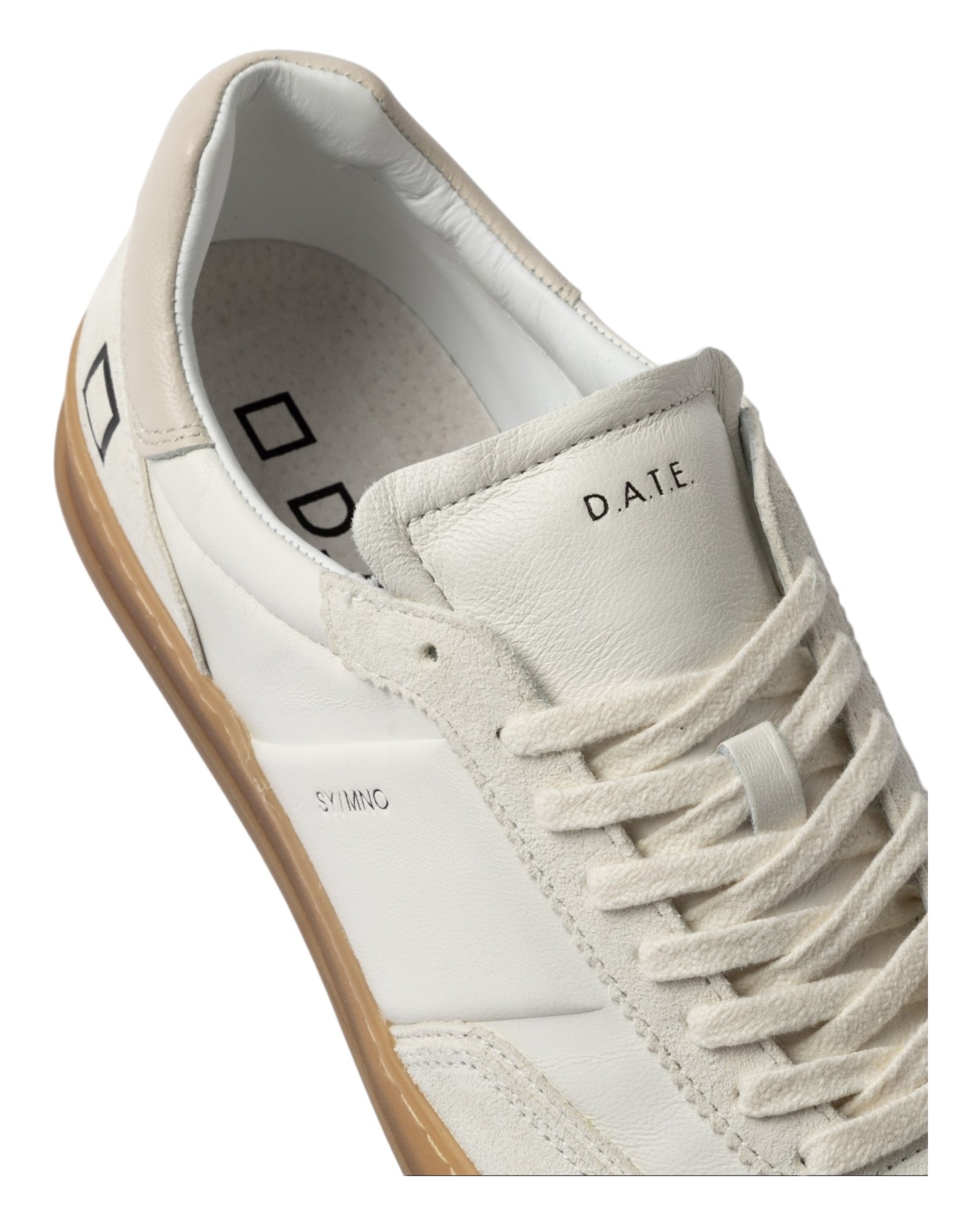 DATE SPORTY MONO IN PELLE E CAMOSCIO BEIGE FONDO MIELE