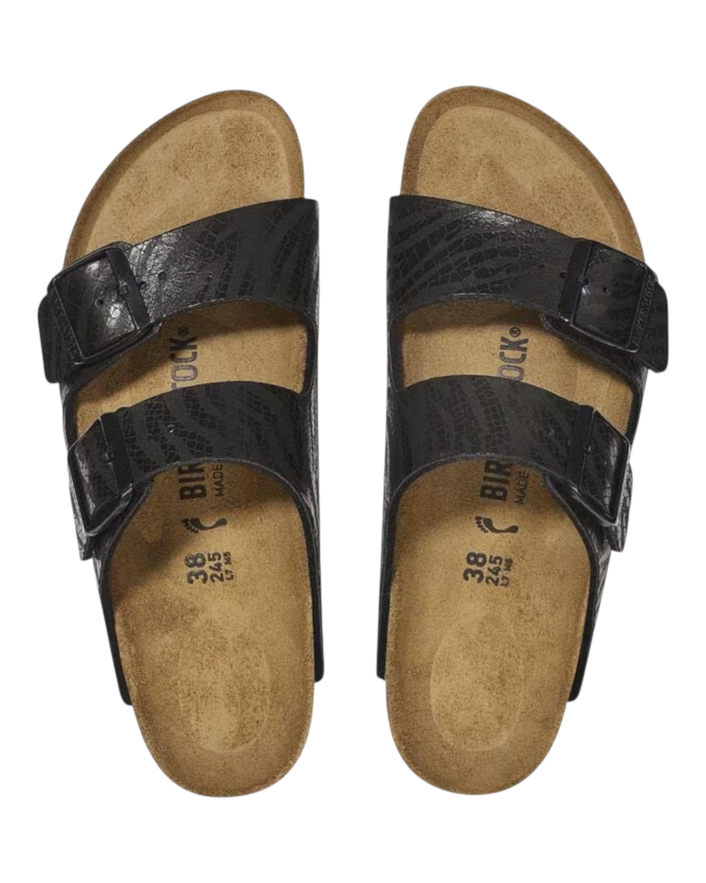 BIRKENSTOCK ARIZONA ZEBRA NERO