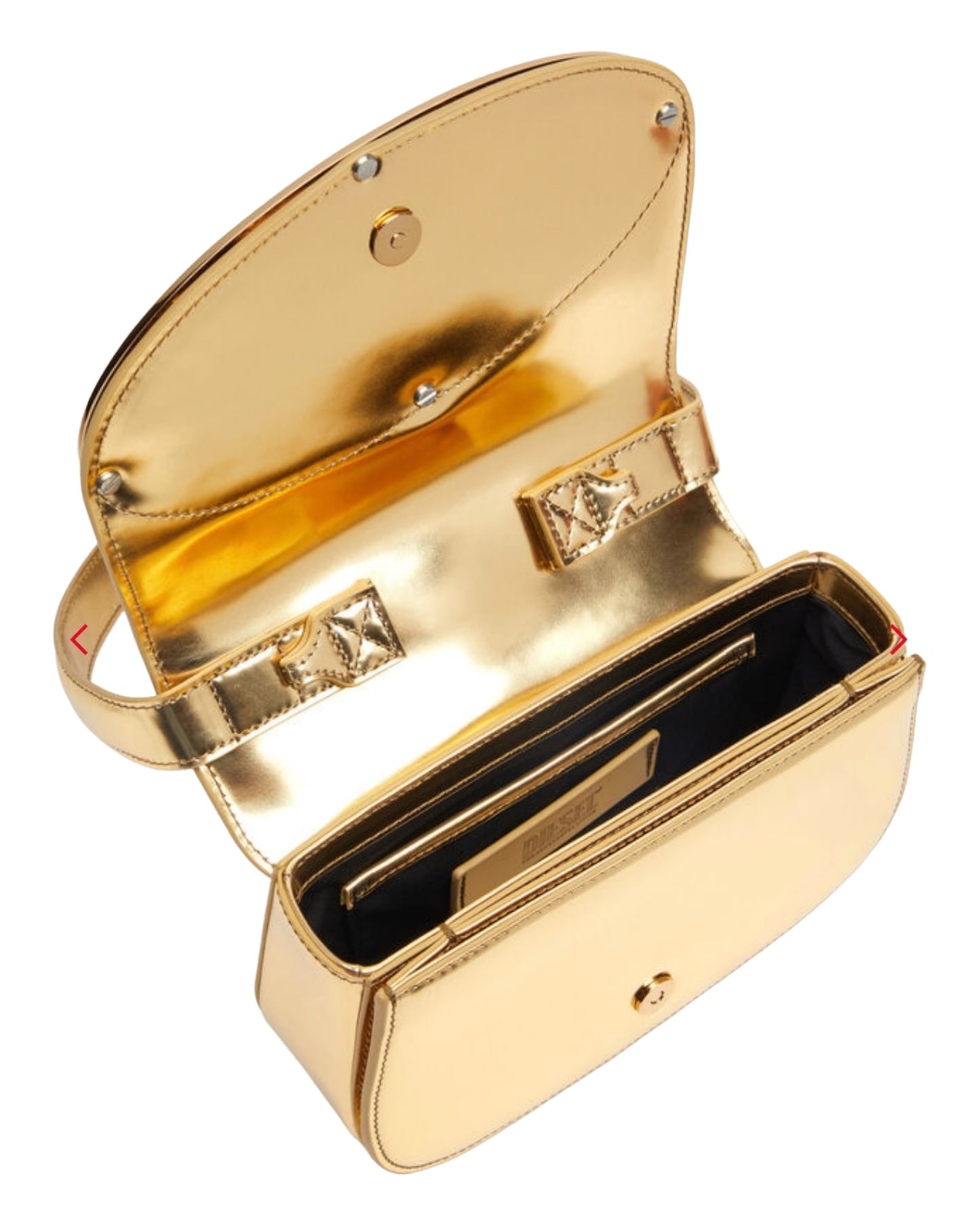 DIESEL 1DR BORSA LAMINATA ORO MISURA GRANDE