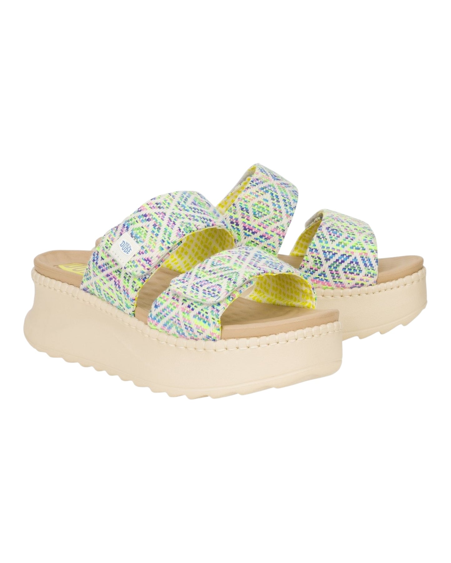 HEY DUDE DELRAY SURF IN TESSUTO VERDE MULTI