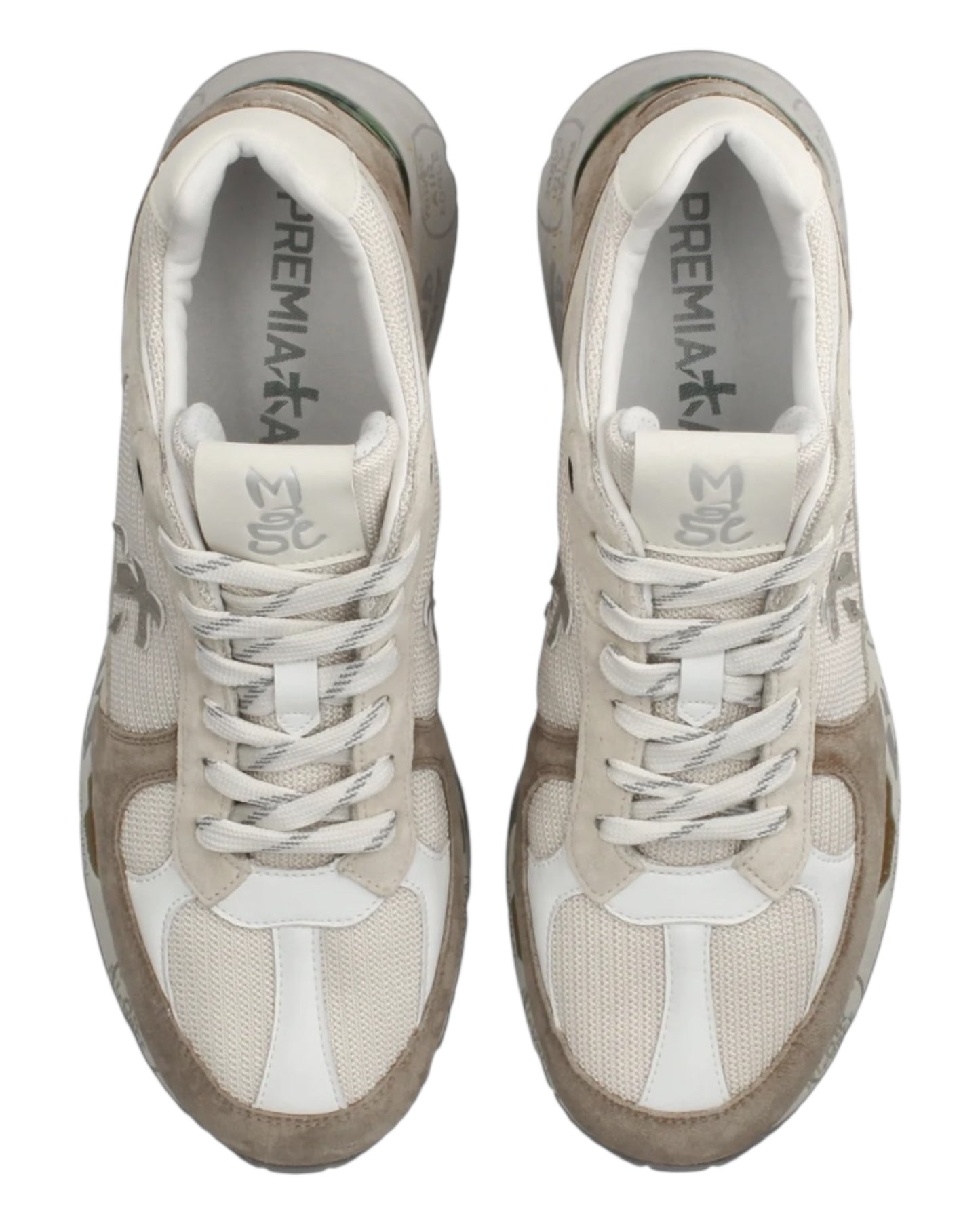 PREMIATA MASE 7241 IN CAMOSCIO BEIGE/BIANCA