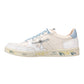 PREMIATA BKSTCLAY 6780 IN PELLE BEIGE LOGO E LACCI AZZURRO
