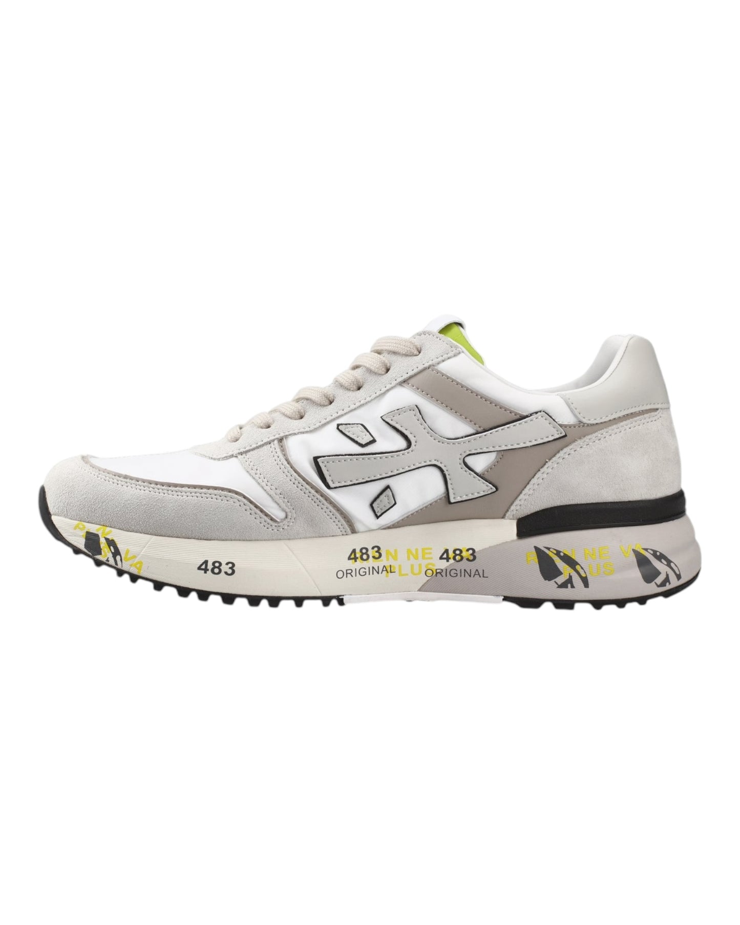 PREMIATA MICK 7212 IN CAMOSCIO GRIGIO/BIANCO