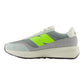 NEW BALANCE DA370 IN CAMOSCIO GRIGIO LOGO VERDE FLUO