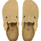 BIRKENSTOCK BOSTON SUEDE LATTE CREAM
