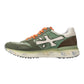 PREMIATA MICK 7244 IN CAMOSCIO E TESSUTO VERDE LACCI ARANCIO