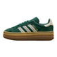 ADIDAS GAZELLE BOLD IN CAMOSCIO VERDE LOGO BEIGE